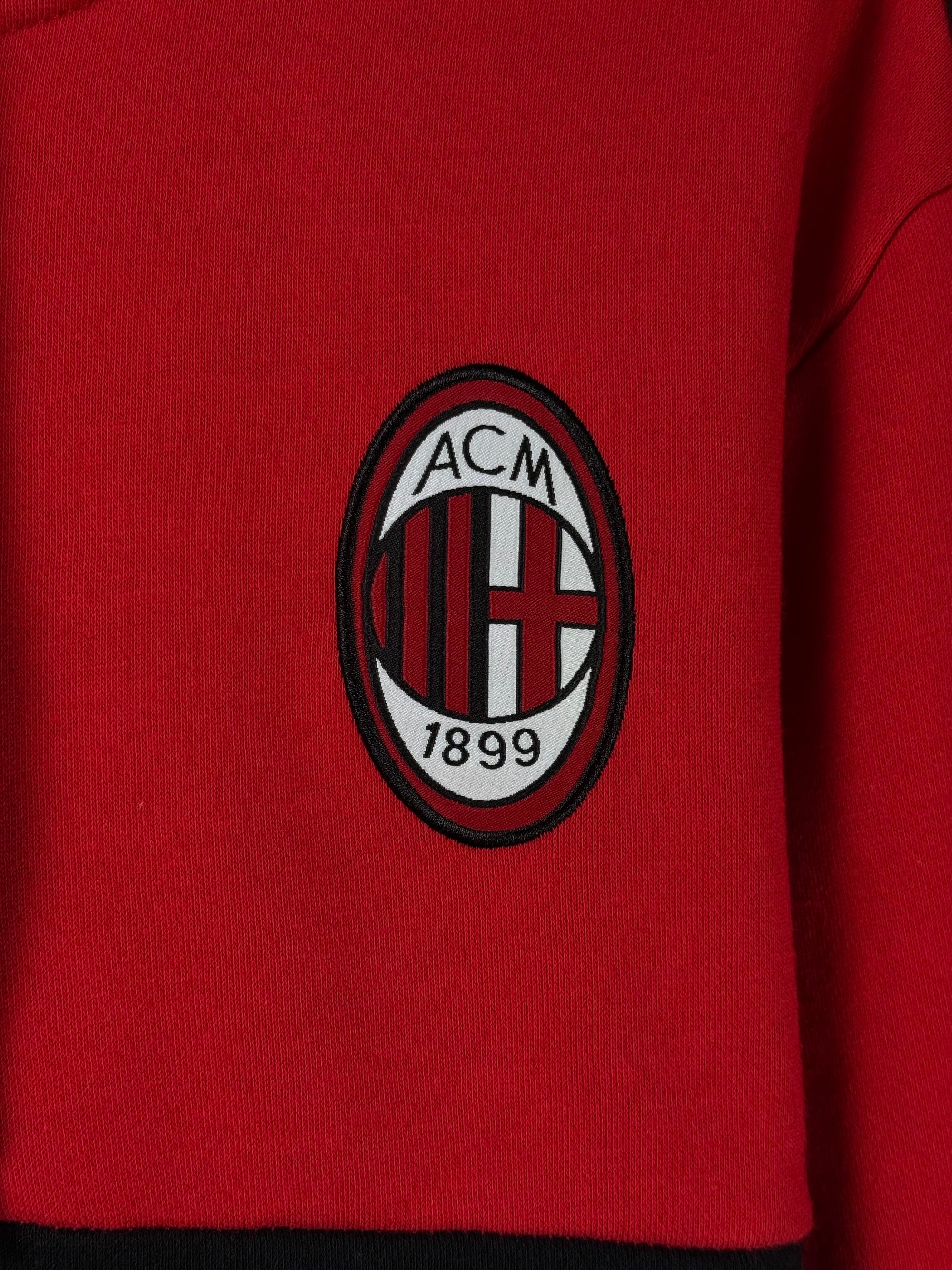 Adid*s® Medium | Chest: 22" | Red & Black | Jacket with Hoodie | Inner: Fleece | 1804 - Genuine Maal