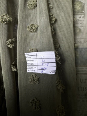 ® Medium | Bust: 19" | Tufted Textured Pattern | Cardigan Maxi Dress | B9 - 5068 - Genuine Maal