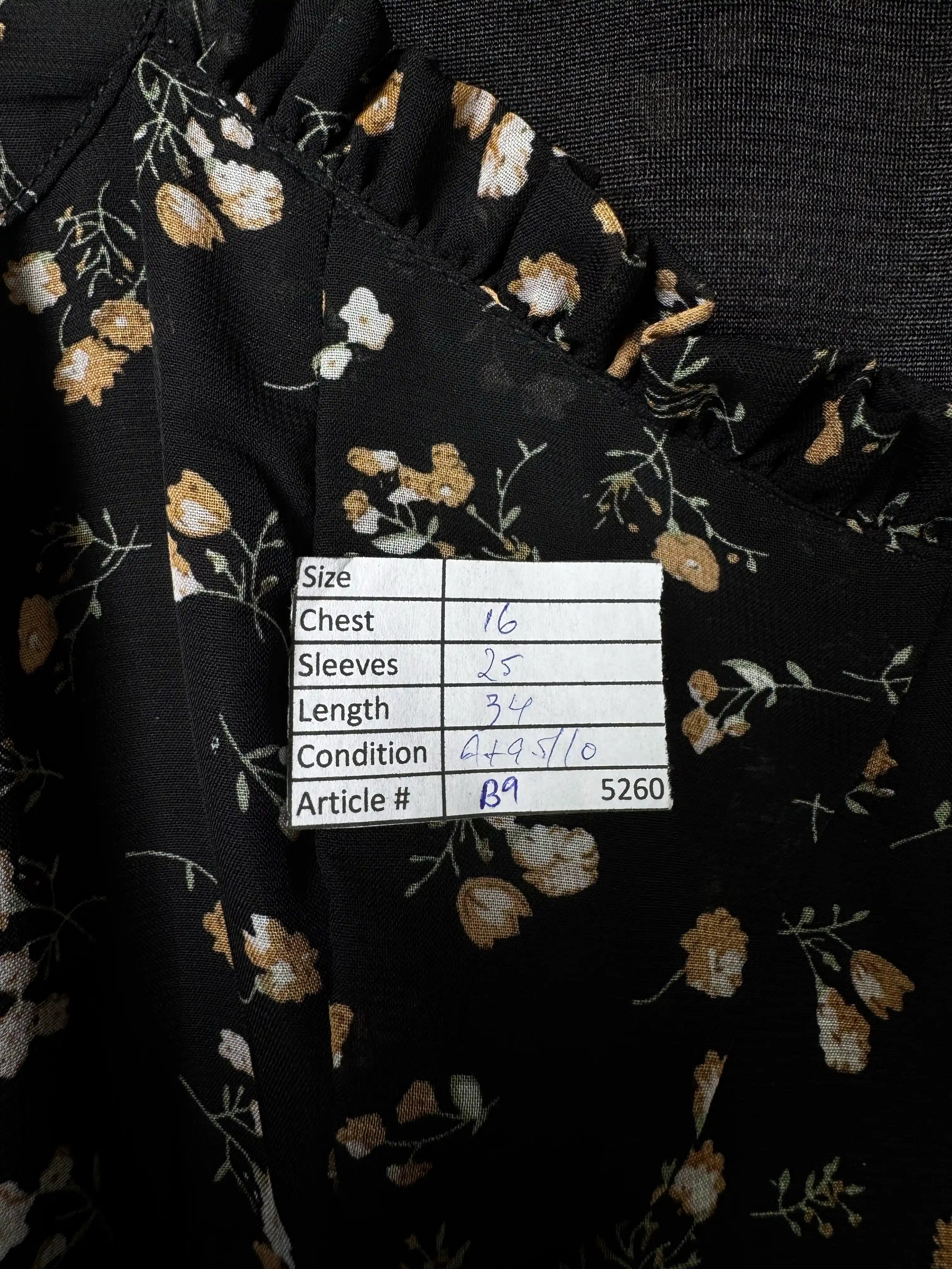 Cherry Couture® XS | Bust: 16" | Ditsy Floral Pattern | Mini Dress | B9 - 5260 - Genuine Maal