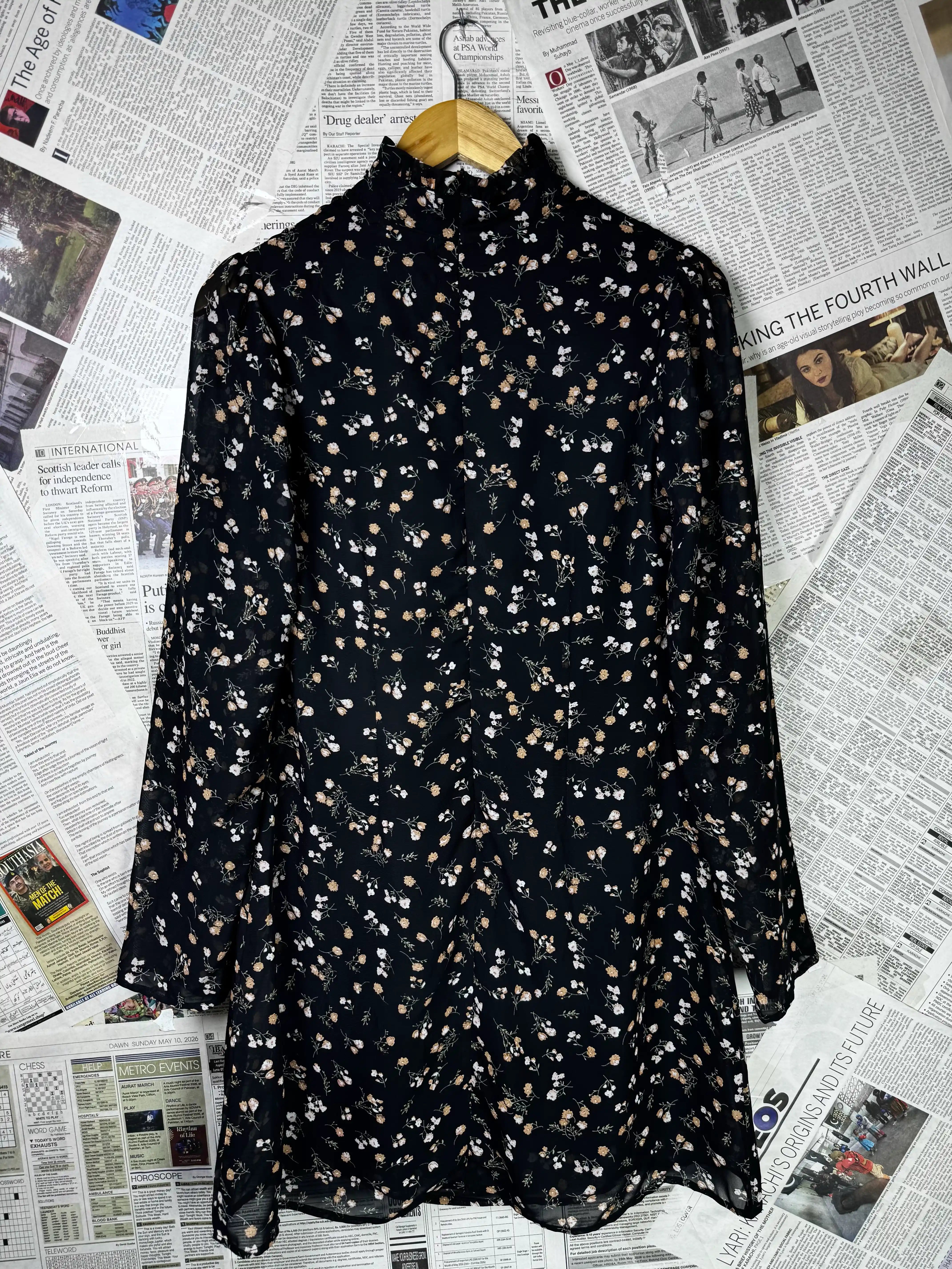 Cherry Couture® XS | Bust: 16" | Ditsy Floral Pattern | Mini Dress | B9 - 5260 - Genuine Maal