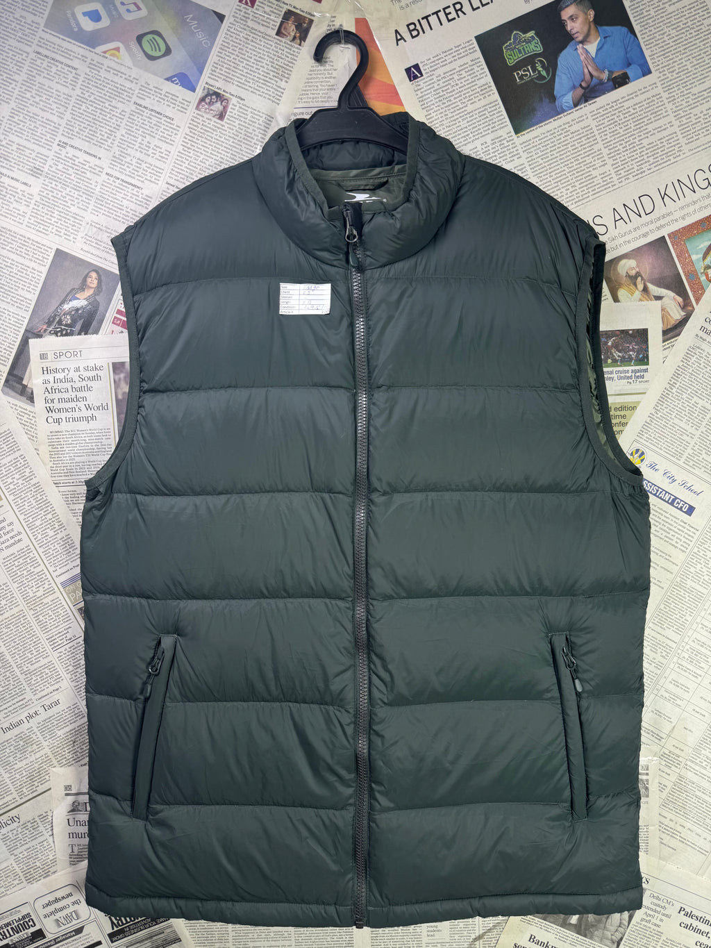Crane® Large | Chest: 23" | Dark Olive | Puffer Jacket | Filling: Down/Feather | 2157 - Genuine Maal