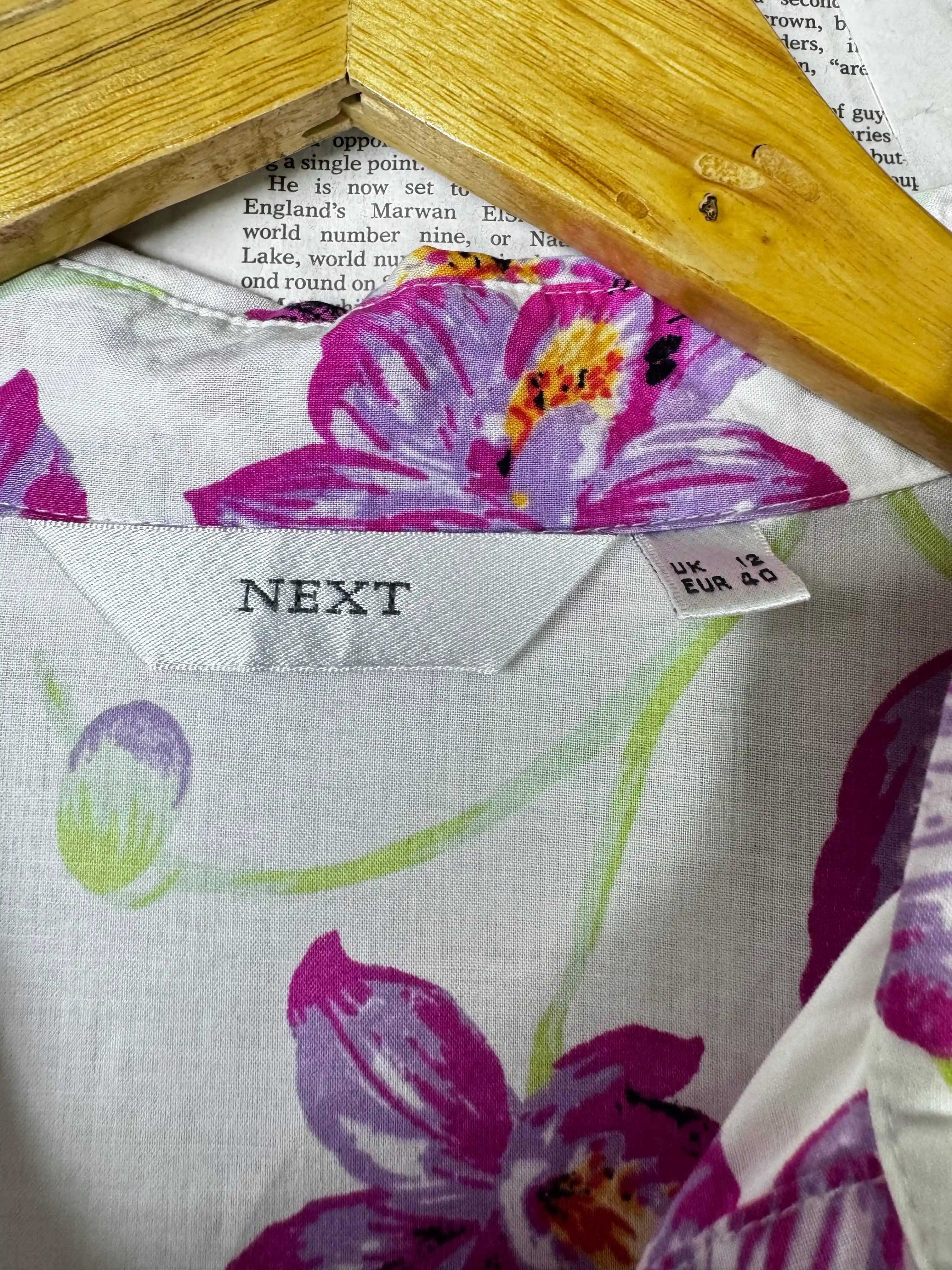 Next® Large | Bust: 20" | Floral Print | Mini Dress | B9 - 5461 - Genuine Maal