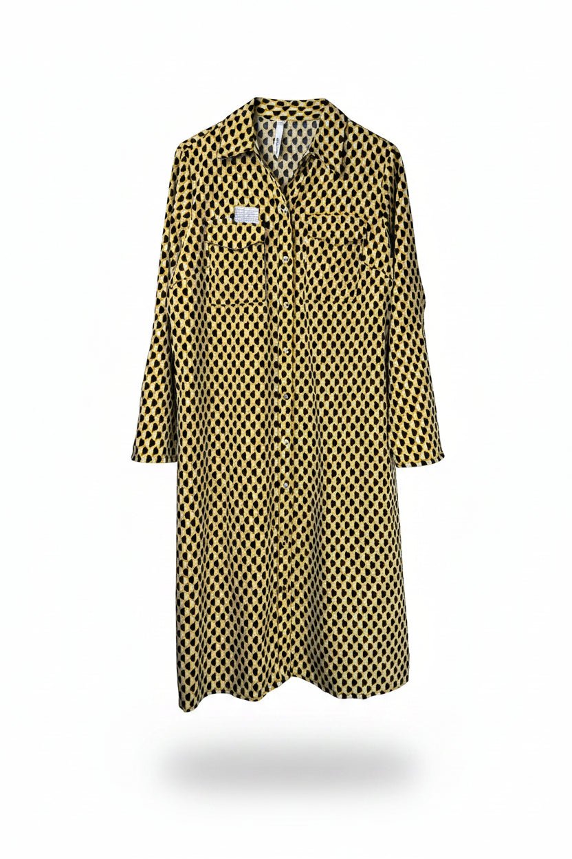 NY Collection® XL | Bust: 22.5" | Geometrical Print | Midi Dress | B9 - 5254 - Genuine Maal