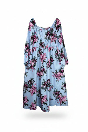 ® XL | Bust: 22" | Floral Print | Maxi Dress | B9 - 5278 - Genuine Maal