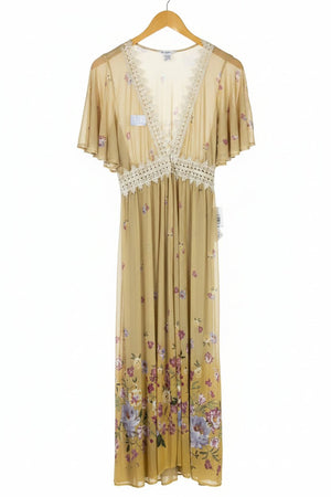 L.I.F.E.® XS | Bust: 17" | Floral Pattern | Maxi Dress | B9 - 5263 - Genuine Maal