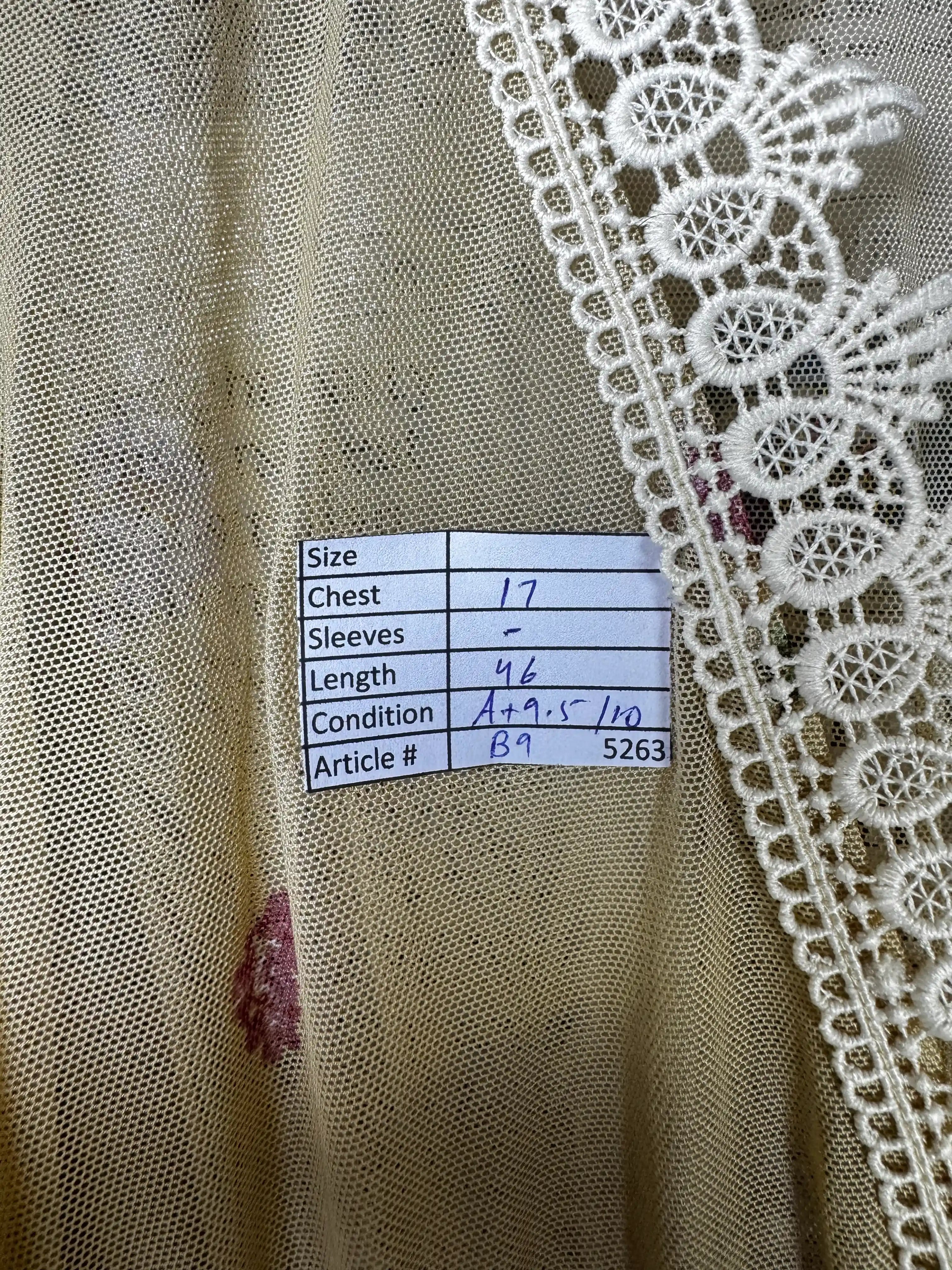 L.I.F.E.® XS | Bust: 17" | Floral Pattern | Maxi Dress | B9 - 5263 - Genuine Maal