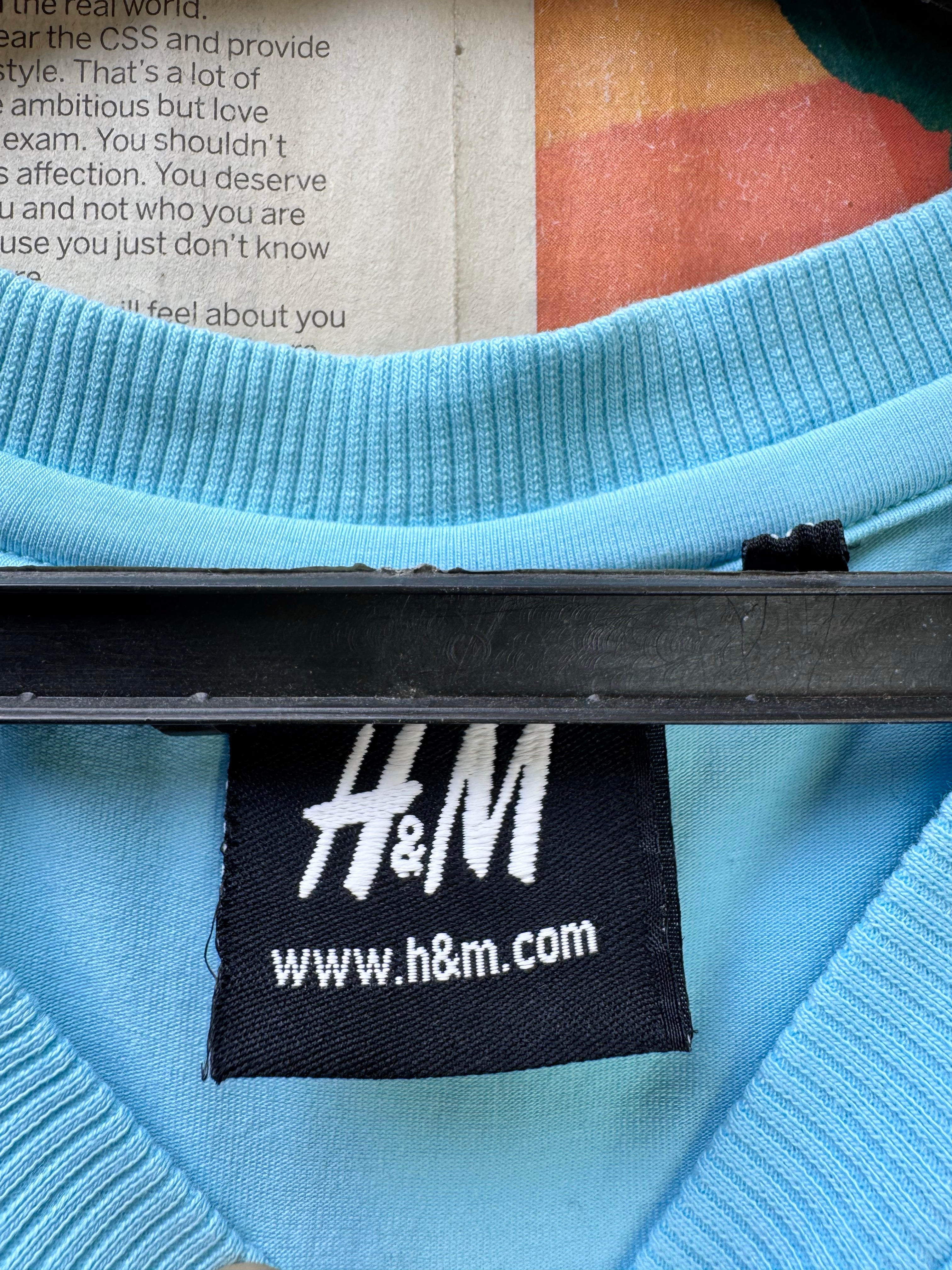 H&M® Small | Chest: 20" | Blue | Dropdown T-Shirt | 4088 - Genuine Maal