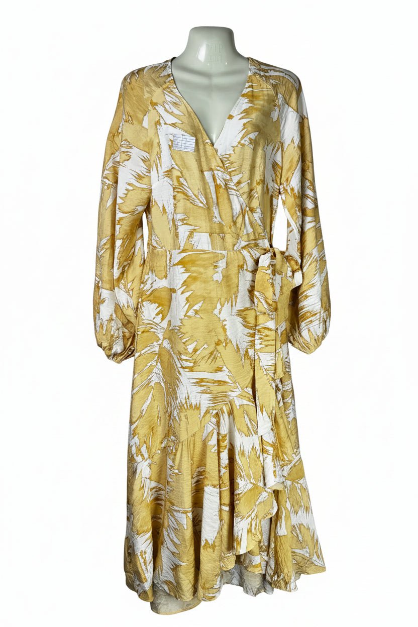 H&M® Medium | Bust: 19" | Brushstroke Print | Maxi Dress | B9 - 5065 - Genuine Maal