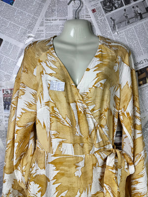 H&M® Medium | Bust: 19" | Brushstroke Print | Maxi Dress | B9 - 5065 - Genuine Maal