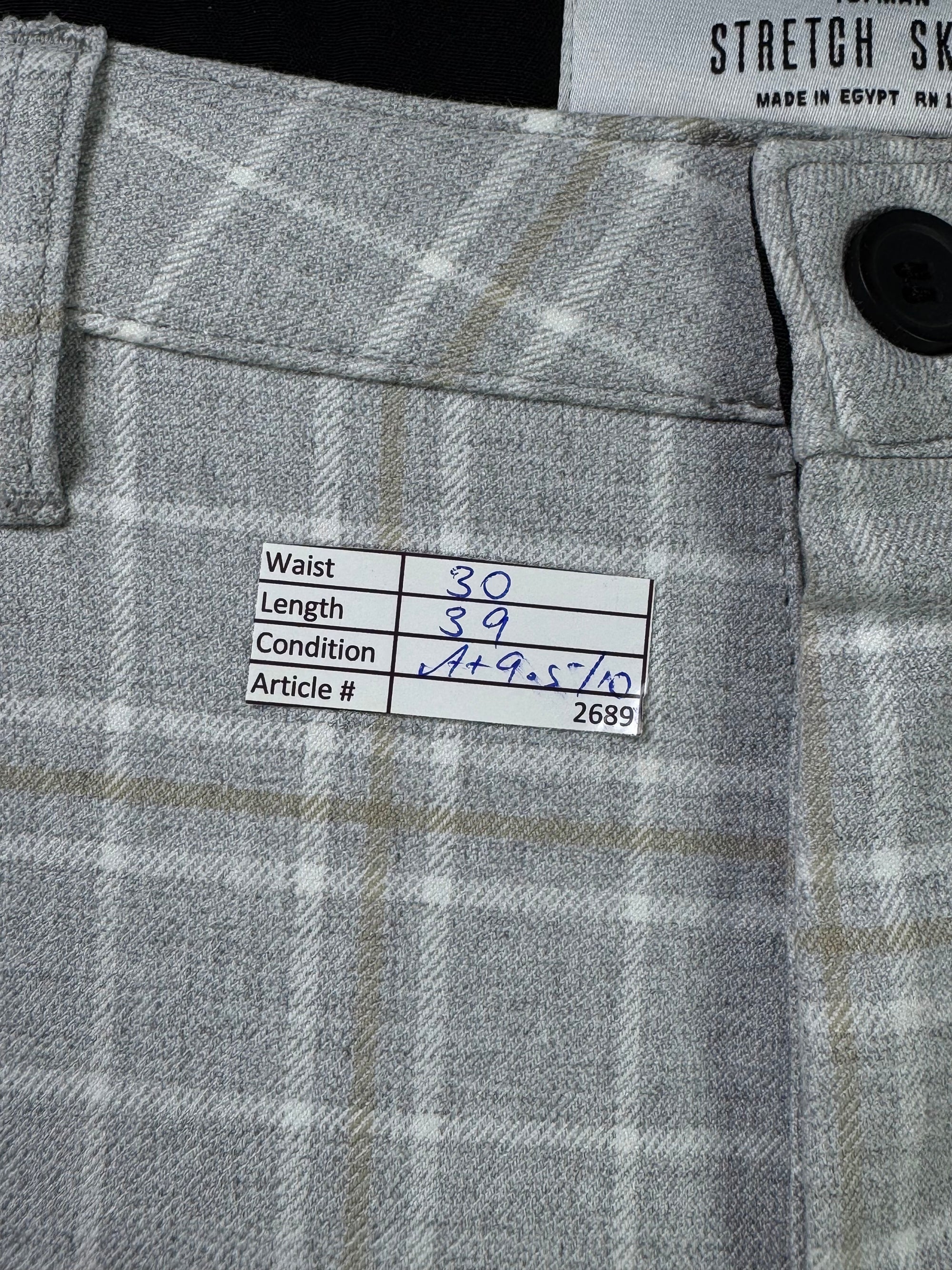 Topman® Waist: 30" | Grey | Golf Pant | Fit: Skinny | Poly - Viscose | 2689 - Genuine Maal