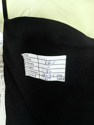 ® XS | Bust: 16.5" | Black | Bodicon Mini Dress | B9 - 5453 - Genuine Maal