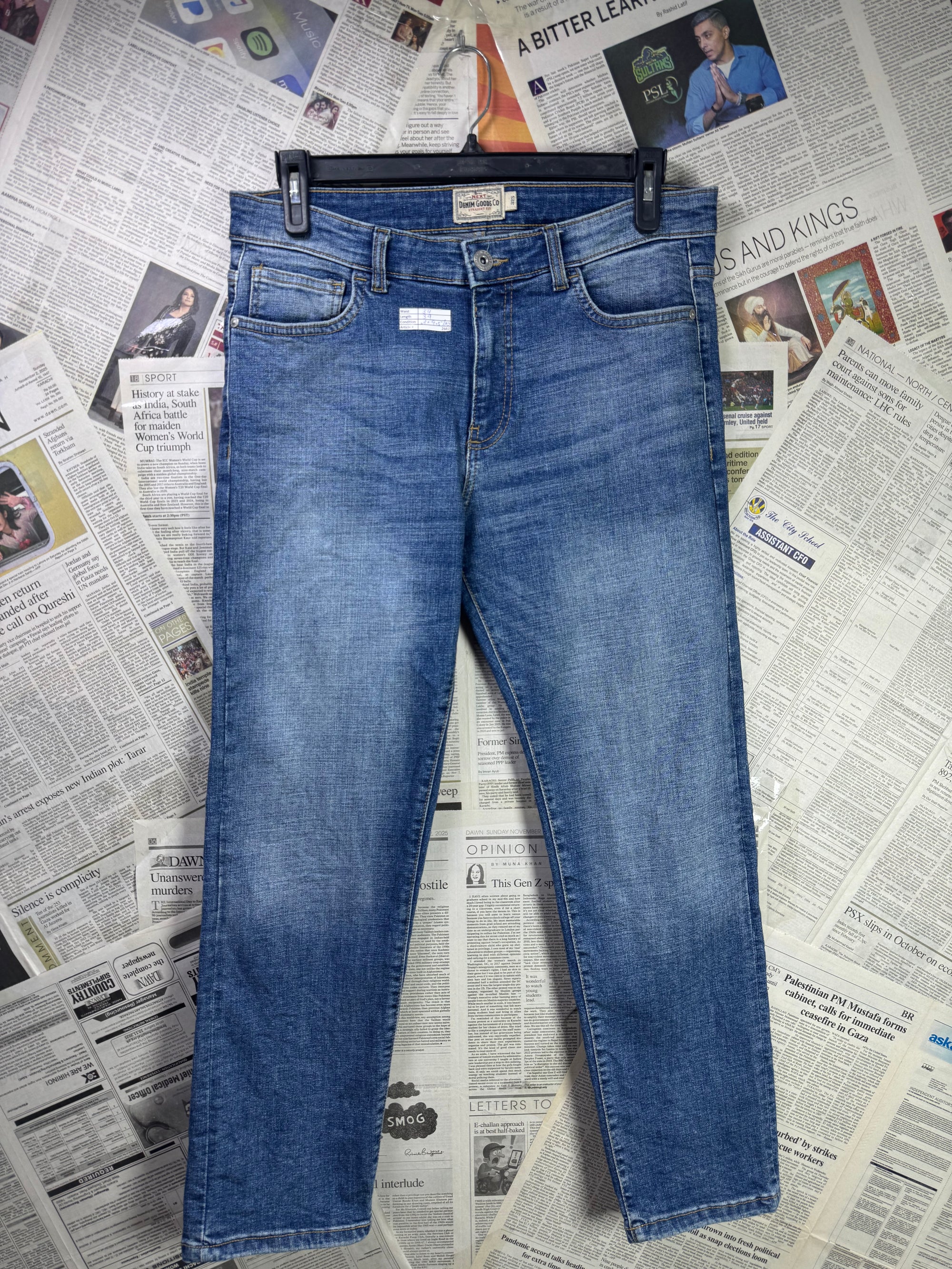 Next® Waist: 34" | Blue | Denim Pant | Fit: Straight | 2682 - Genuine Maal