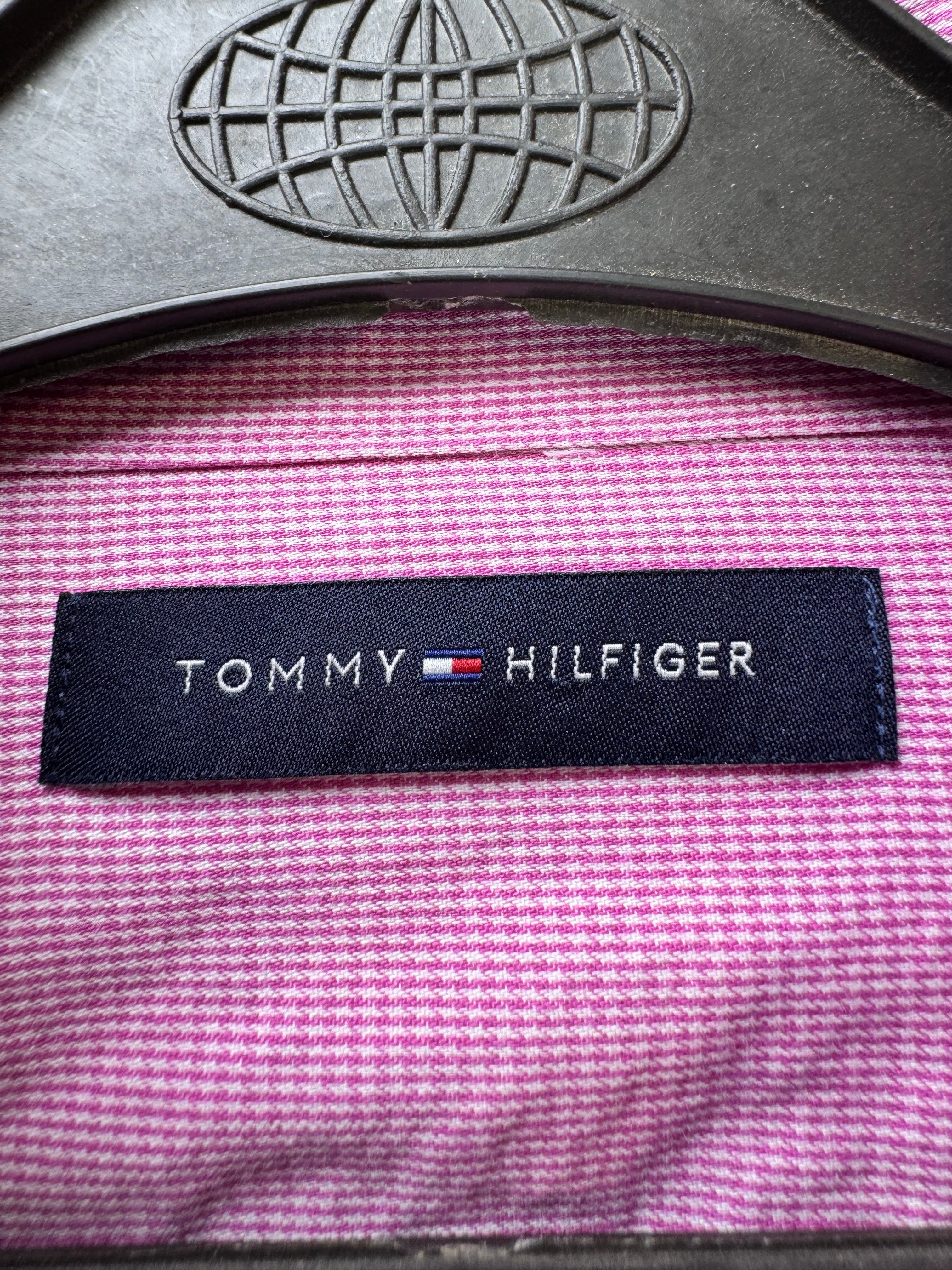 Tommy Hilfig*r® Medium | Chest: 22.5" | Pin Check | Shirt | Cotton | 4085 - Genuine Maal