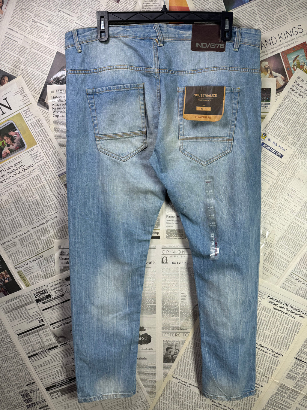 Industrialize® Waist: 40" | Blue | Denim Pant | Fit: Straight | 2690 - Genuine Maal