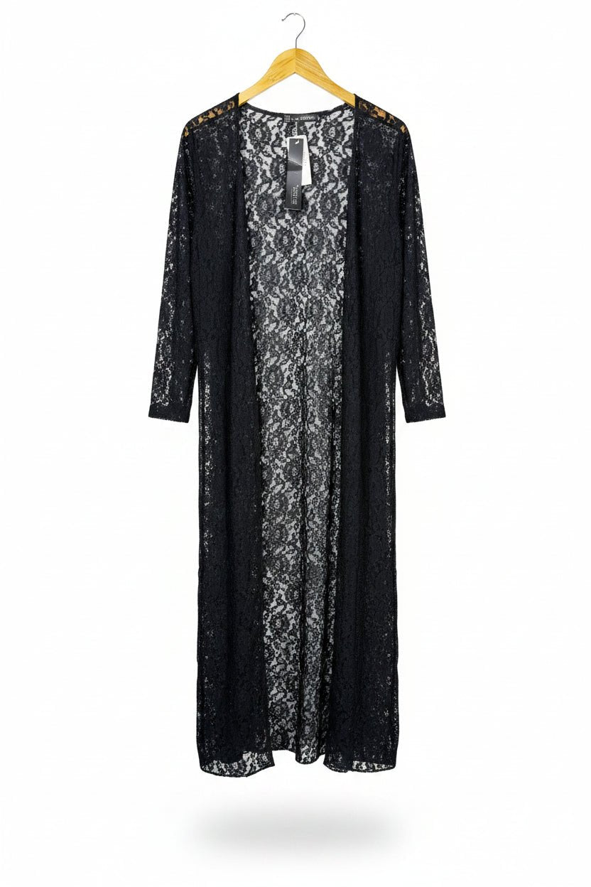 Zanzea® Medium | Bust: 19" | Floral Lace Fabric | Cardigan Maxi Dress | B9 - 5073 - Genuine Maal