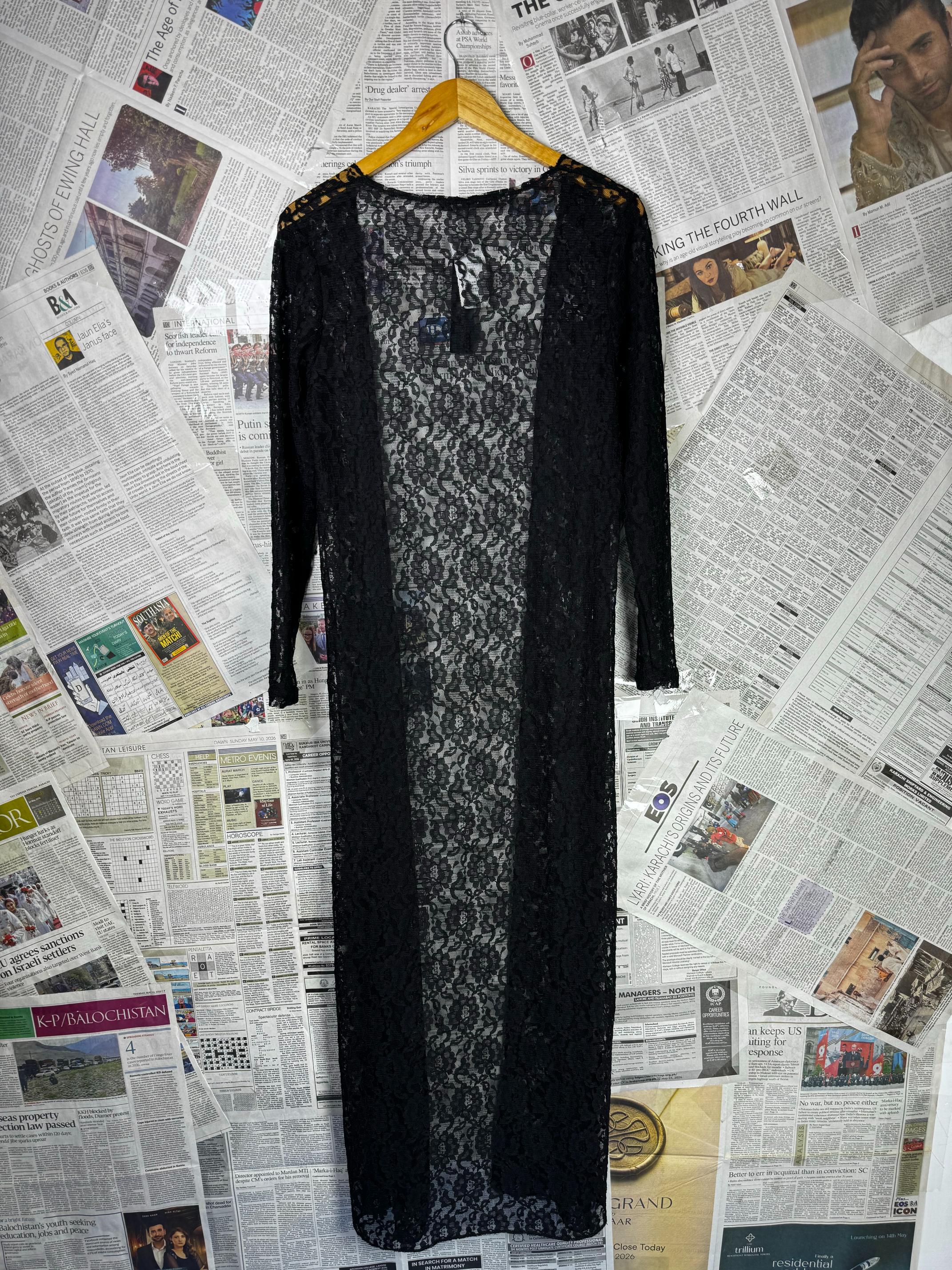 Zanzea® Medium | Bust: 19" | Floral Lace Fabric | Cardigan Maxi Dress | B9 - 5073 - Genuine Maal