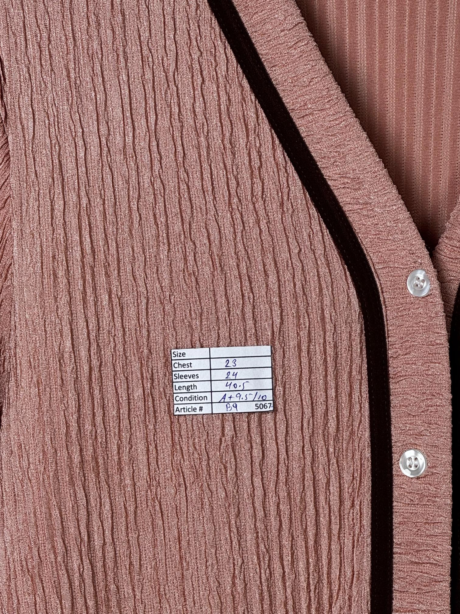 ® XXL | Bust: 23" | Crinkle Pastel Pink | Midi Dress | B9 - 5067 - Genuine Maal