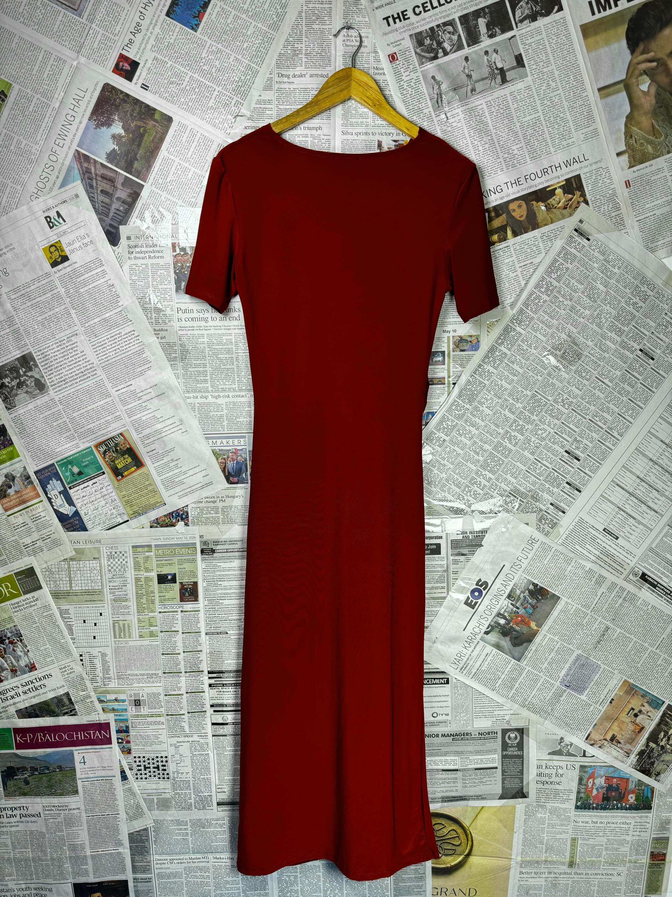 Zara® XS | Bust: 16.5" | Earthy Terracotta | Maxi Dress | B9 - 5080 - Genuine Maal