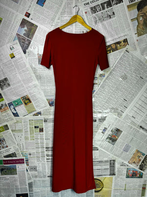Zara® XS | Bust: 16.5" | Earthy Terracotta | Maxi Dress | B9 - 5080 - Genuine Maal