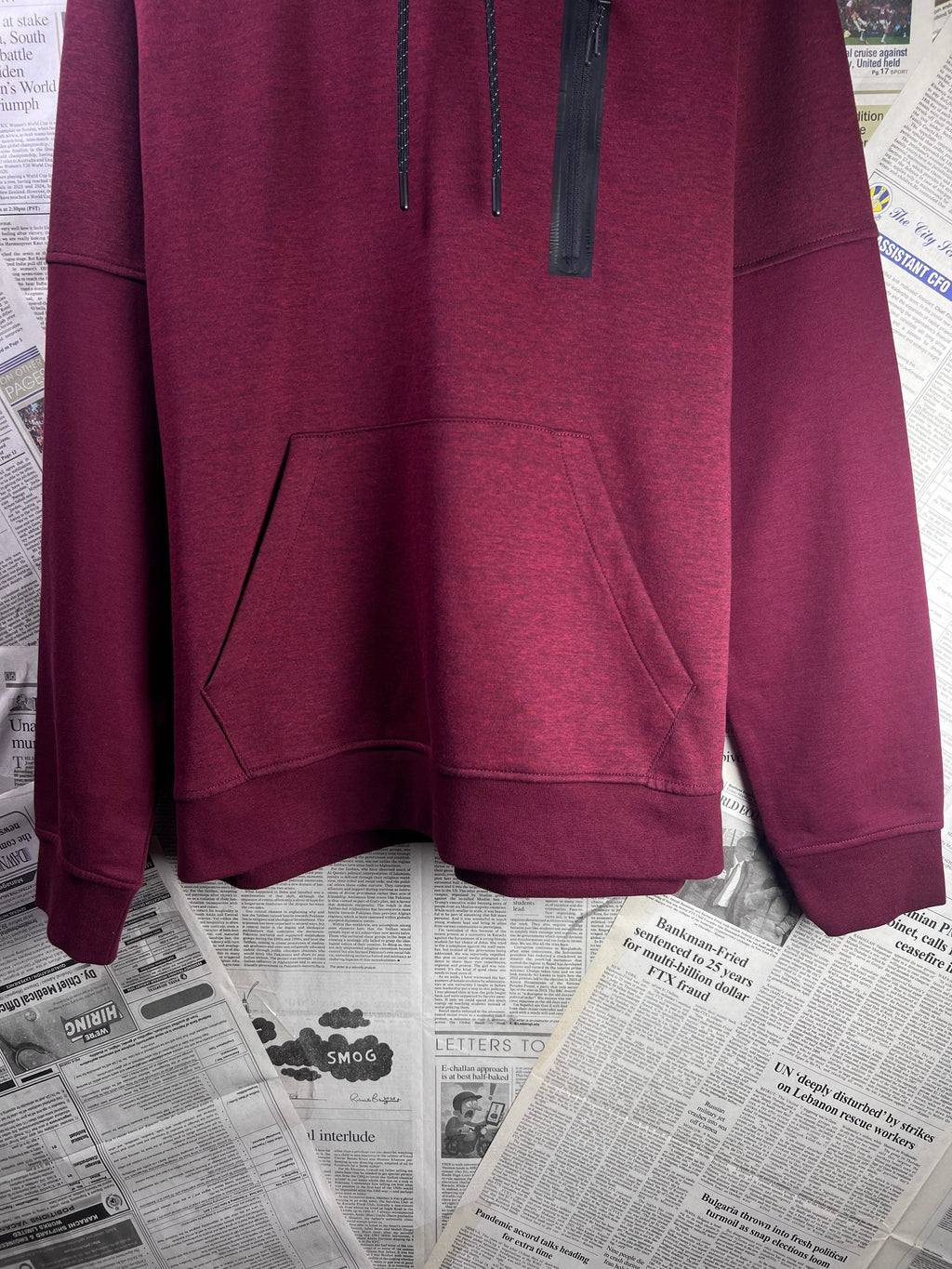 Sulka® Large | Chest: 23.5" | Maroon | Hoodie | 2074 - Genuine Maal