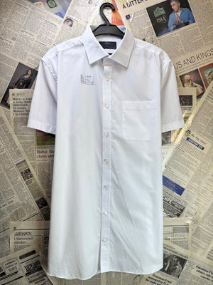 M&S® Small | Chest: 20.5" | White | Collar 15" Shirt | Cotton - Poly | 4262 - Genuine Maal