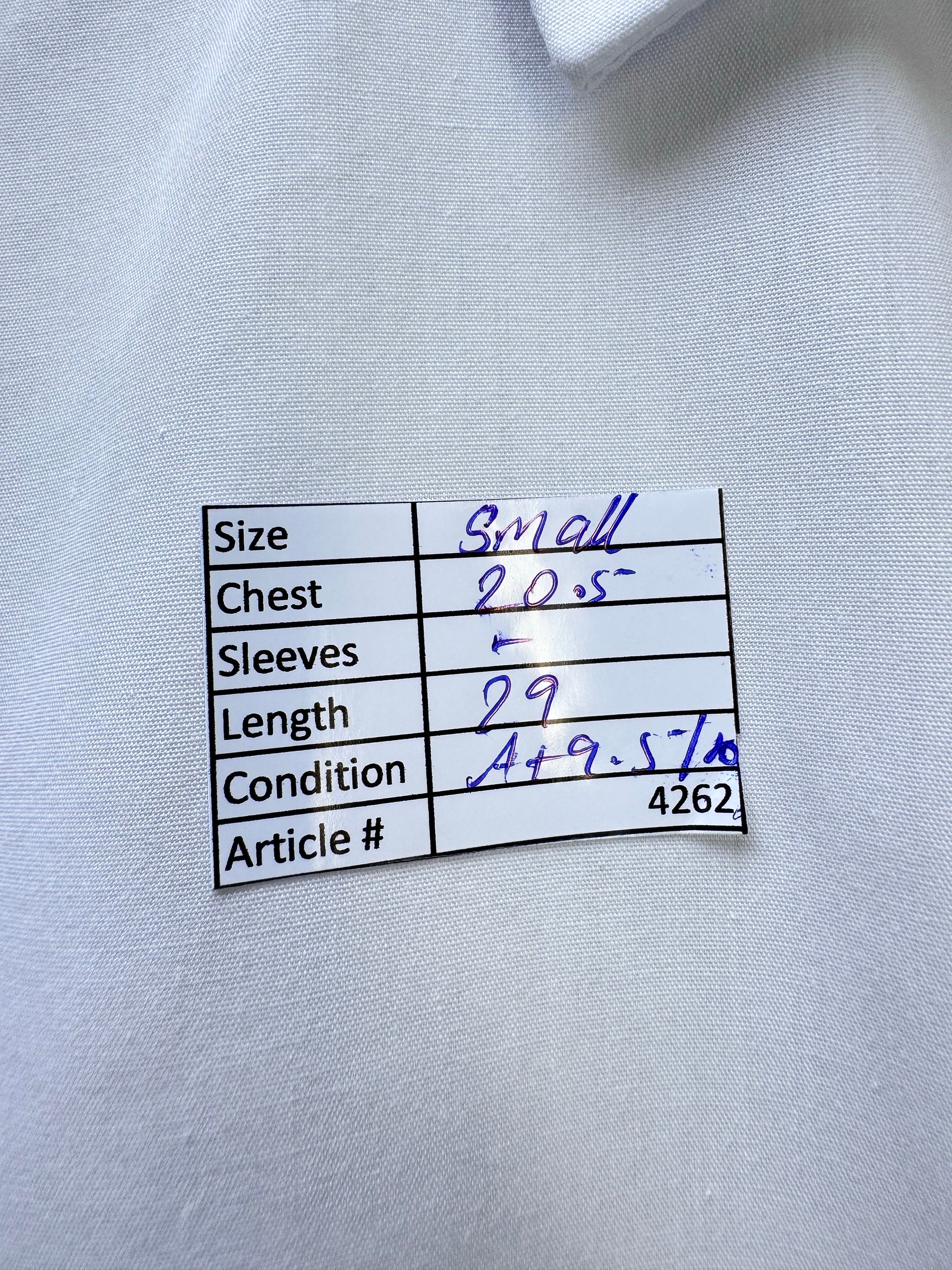 M&S® Small | Chest: 20.5" | White | Collar 15" Shirt | Cotton - Poly | 4262 - Genuine Maal