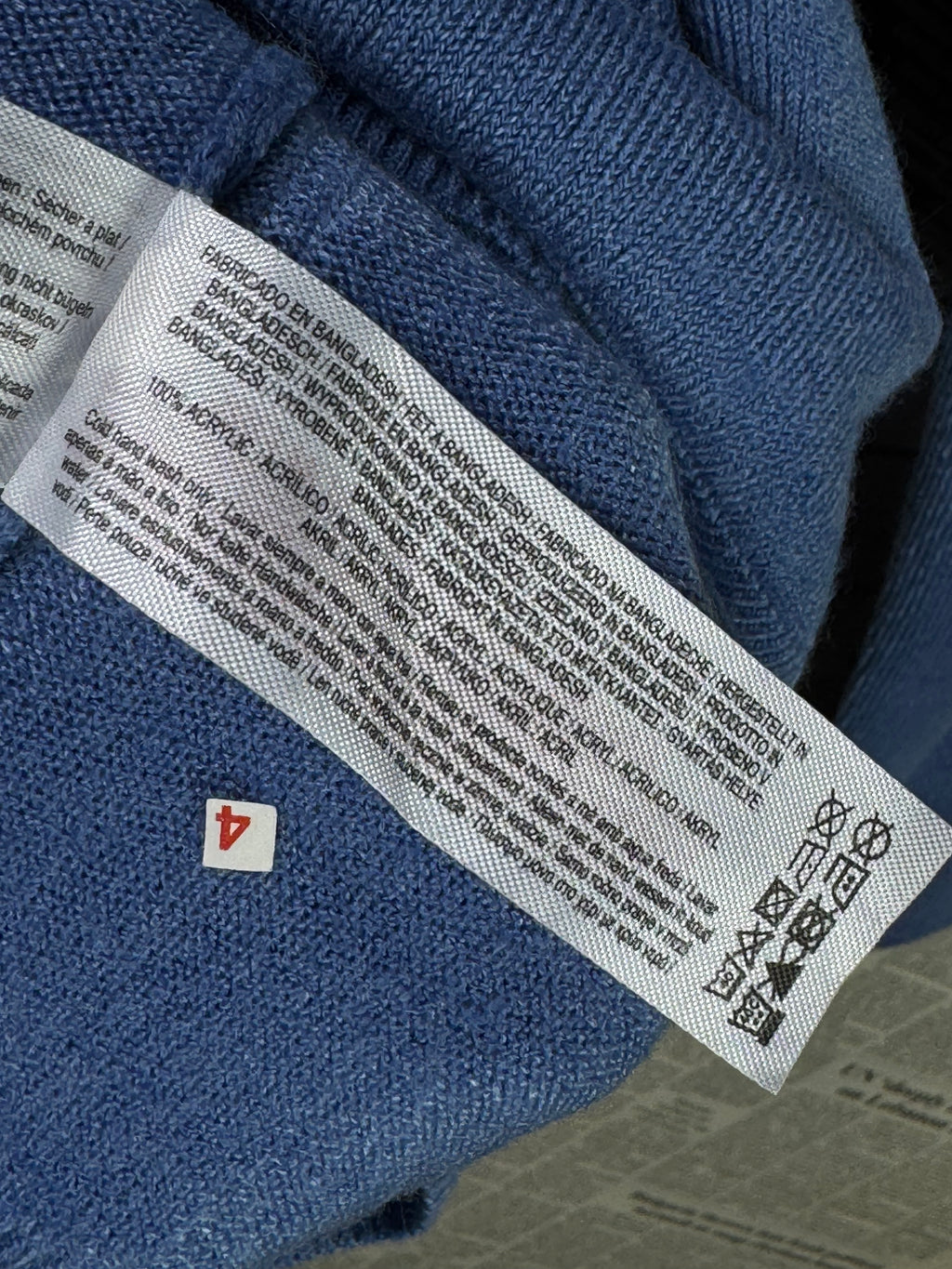 Primark® Small | Chest: 19" | Aqua Blue | Knit Sweater | Acrylic | 2024 - Genuine Maal