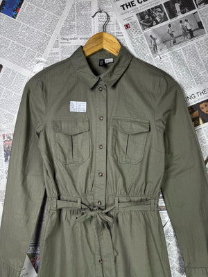 H&M® XS | Bust: 17" | Sage Green | Mini Dress | B9 - 5079 - Genuine Maal
