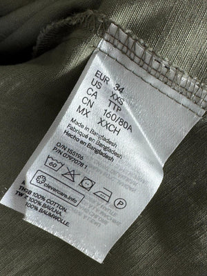 H&M® XS | Bust: 17" | Sage Green | Mini Dress | B9 - 5079 - Genuine Maal