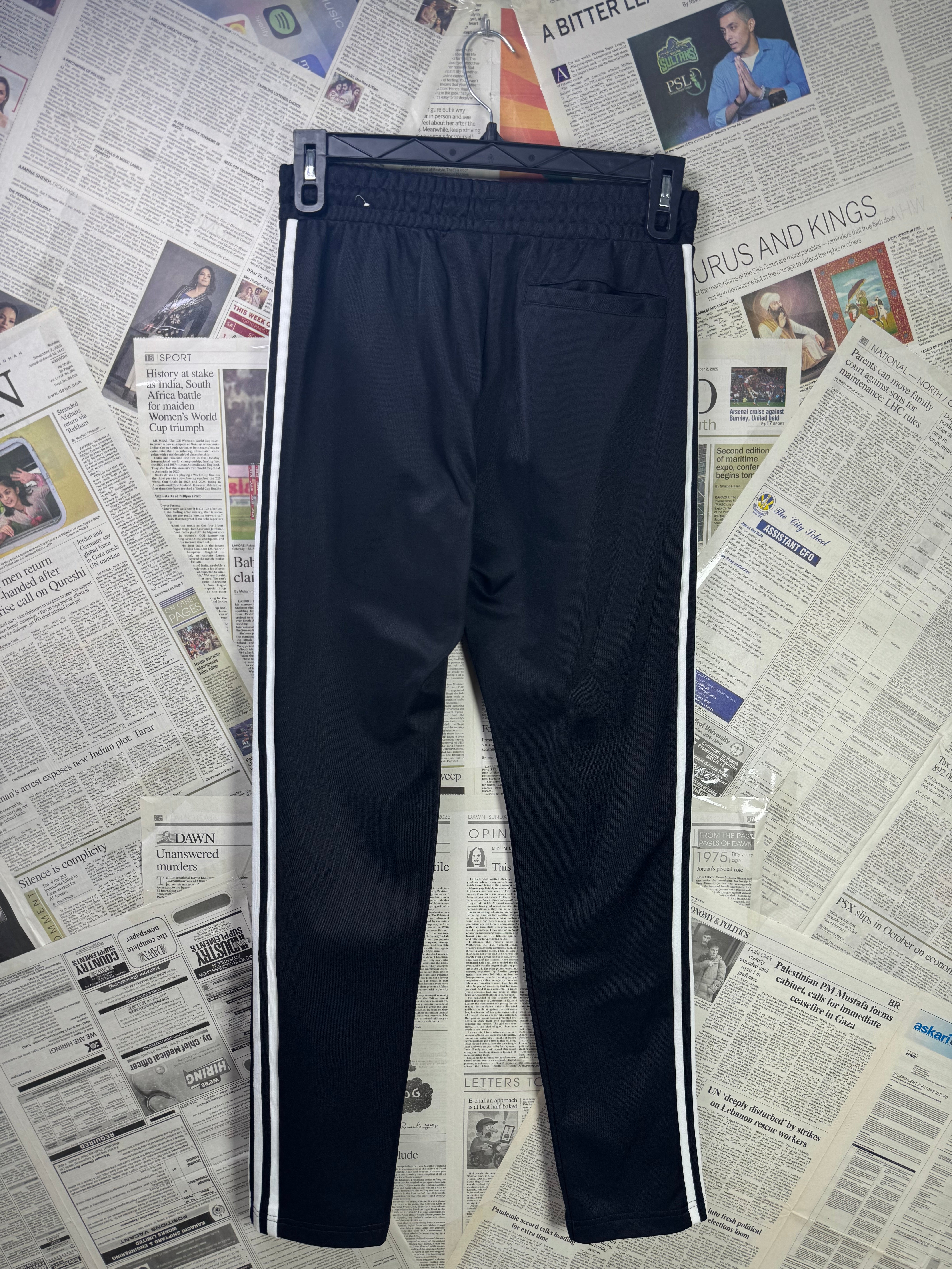 Adid*s® Waist: 28" | Black | Trouser with Pleats | Inner: Stretch | 2680 - Genuine Maal