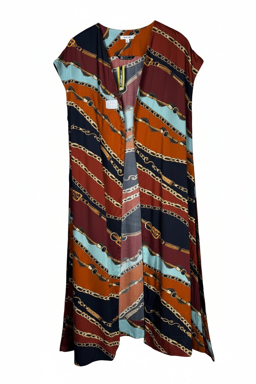 Nishat® XL | Bust: 22.5" | Ornate | Cardigan Maxi Dress | B9 - 5061 - Genuine Maal