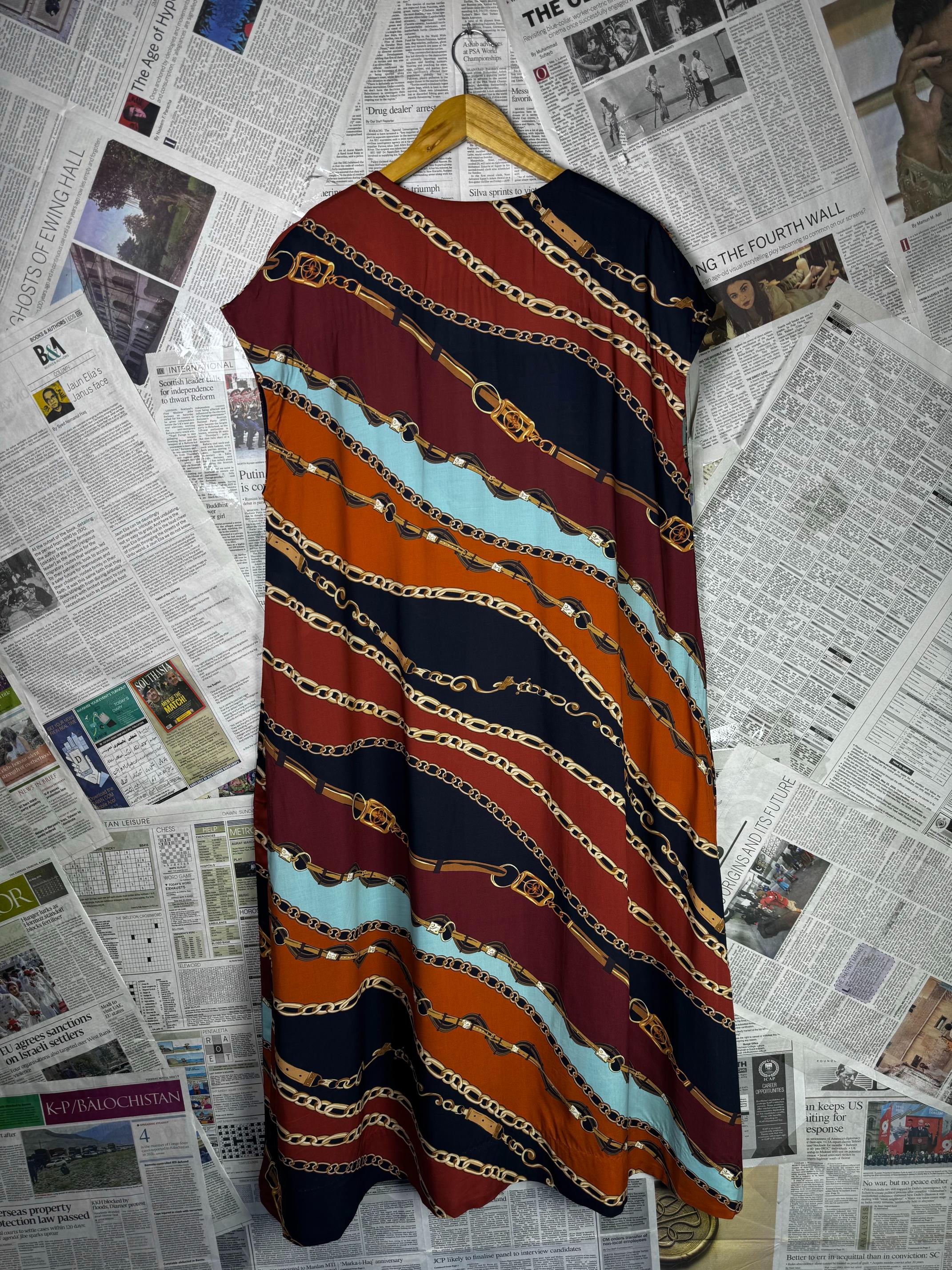 Nishat® XL | Bust: 22.5" | Ornate | Cardigan Maxi Dress | B9 - 5061 - Genuine Maal