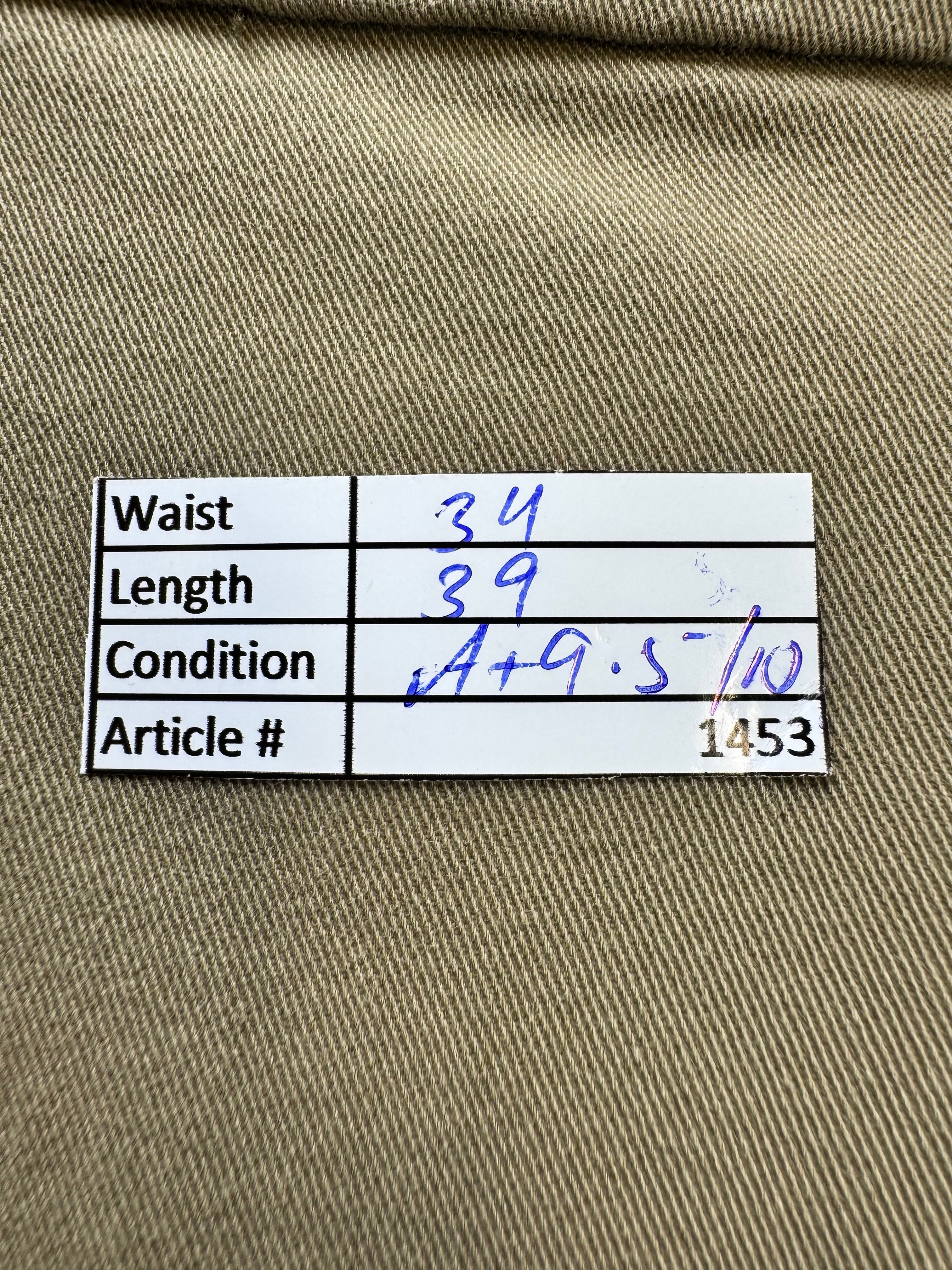 D*ckers® Waist: 34" | Khaki | Straight - Fit Chino Pants | Cotton - Elastane | 1453 | Made in Bangladesh - Genuine Maal