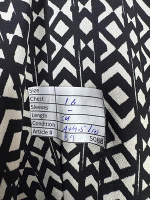 Next® XS | Bust: 16" | Geometric | Maxi Dress | B9 - 5088 - Genuine Maal