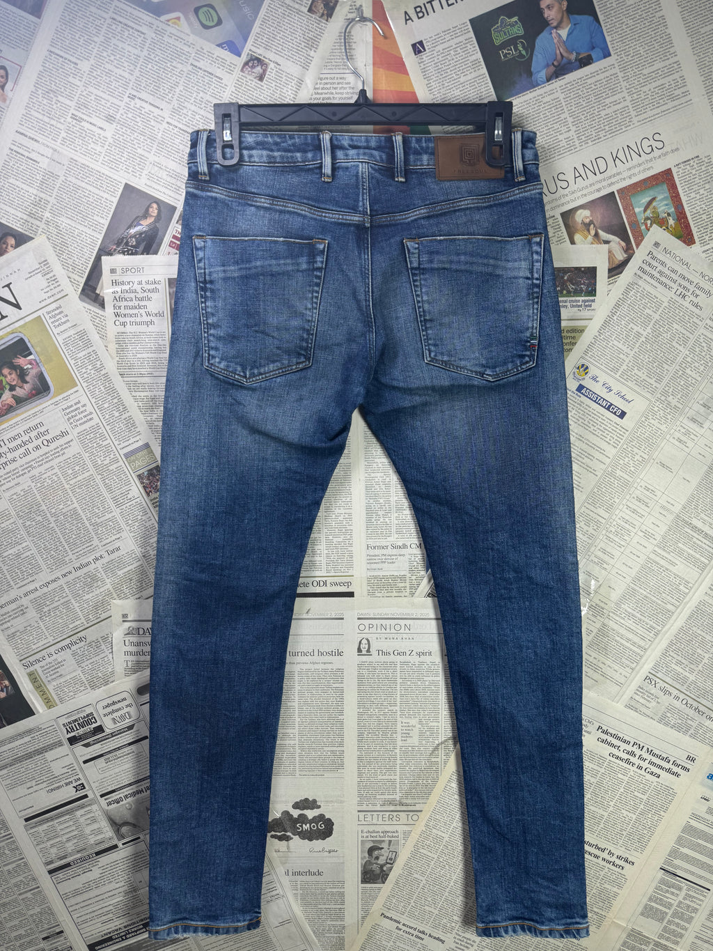 Free Soul® Waist: 32" | Blue | Denim Pant | Cotton - Spandex | 2679 - Genuine Maal