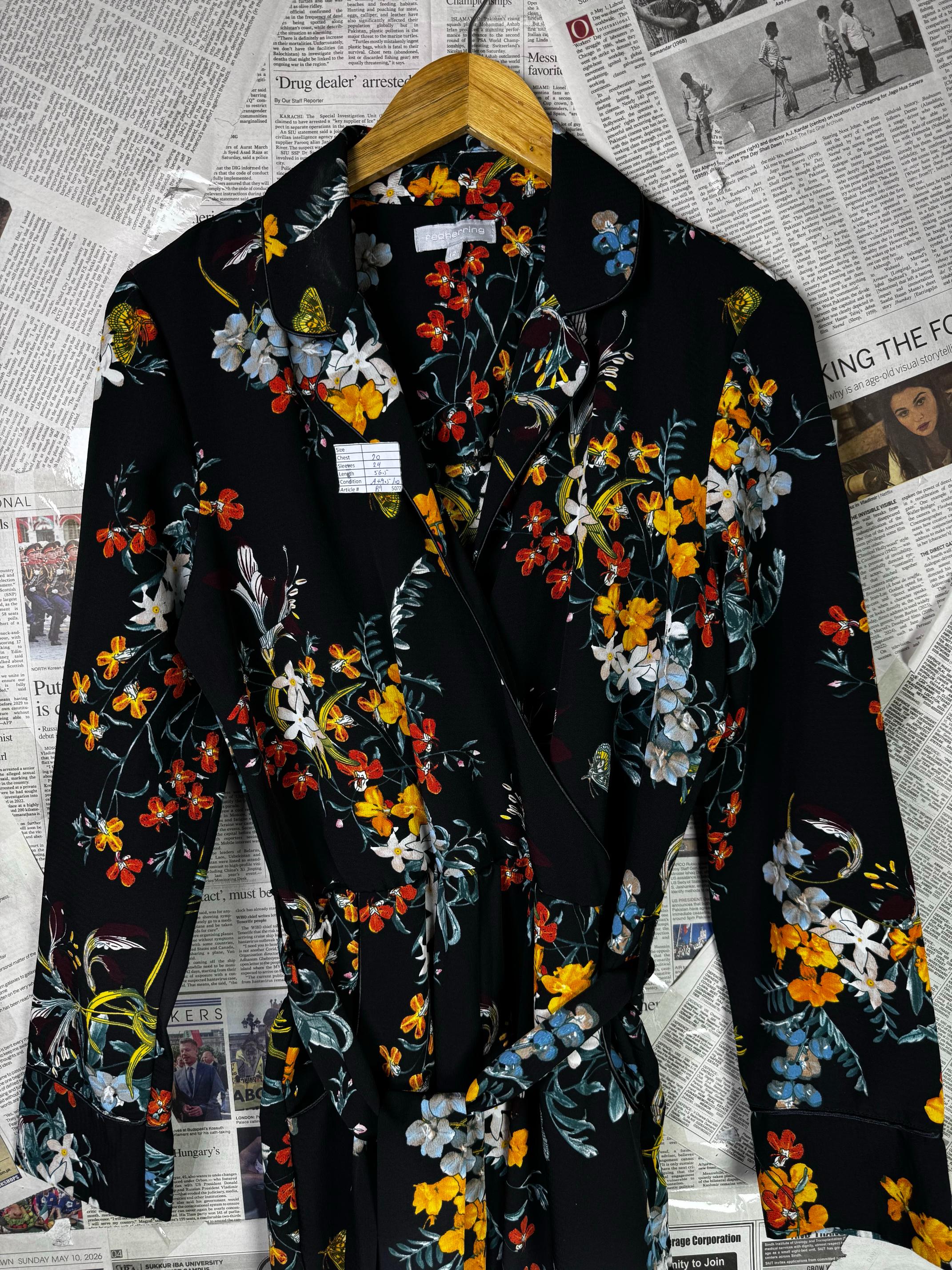 Redherring® Large | Bust: 20" | Floral Print | Maxi Jumpsuit | B9 - 5077 - Genuine Maal
