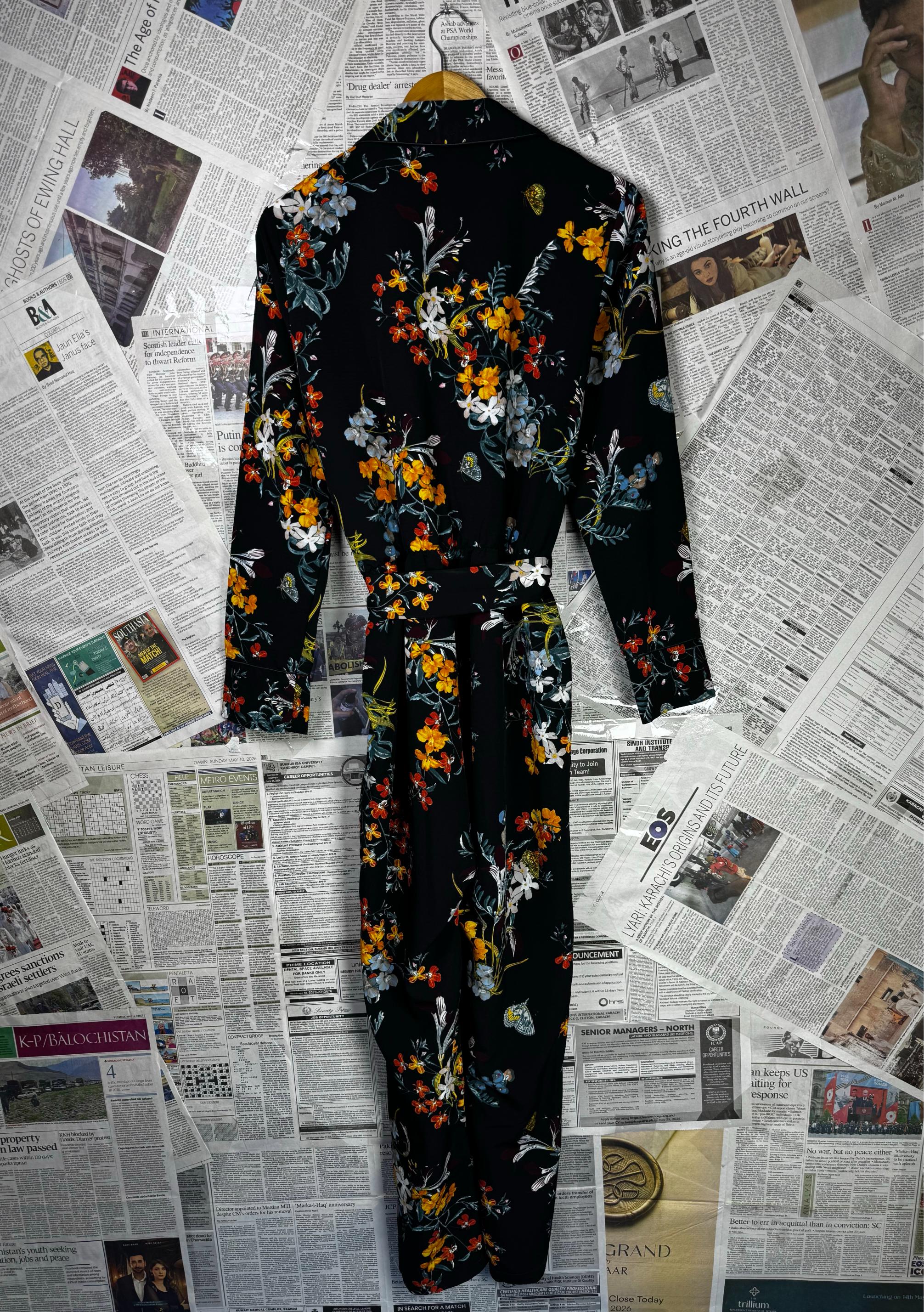 Redherring® Large | Bust: 20" | Floral Print | Maxi Jumpsuit | B9 - 5077 - Genuine Maal