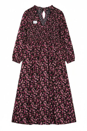 New Look® Large | Bust: 20" | Disty Floral Print | Maxi Dress | B9 - 5092 - Genuine Maal