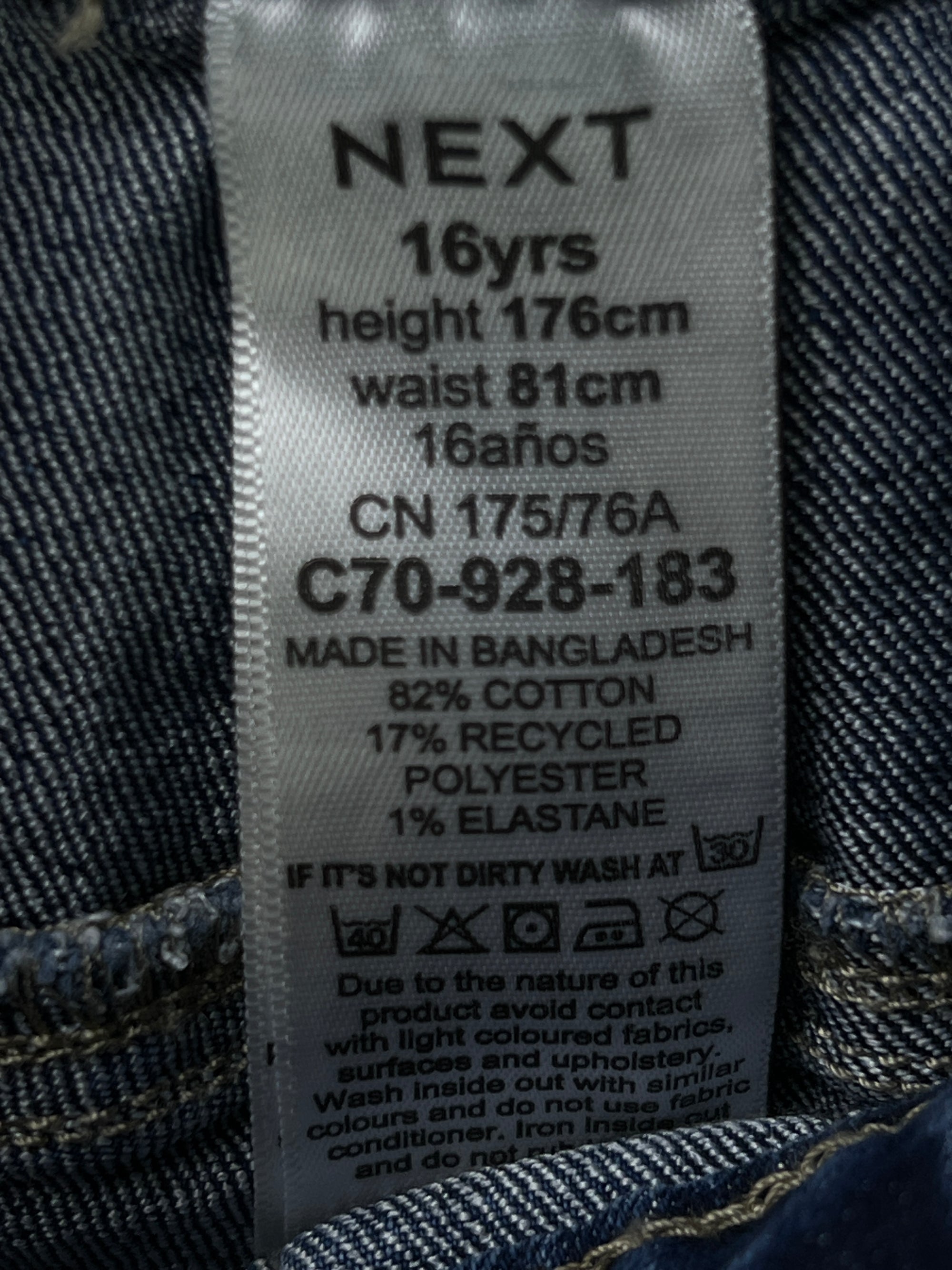 Next® Waist: 28" to 30" | Blue | Denim Trouser | 2607 - Genuine Maal