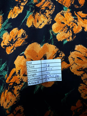 JDY® XS | Bust: 16" | Floral Print | Midi Dress | B9 - 5084 - Genuine Maal