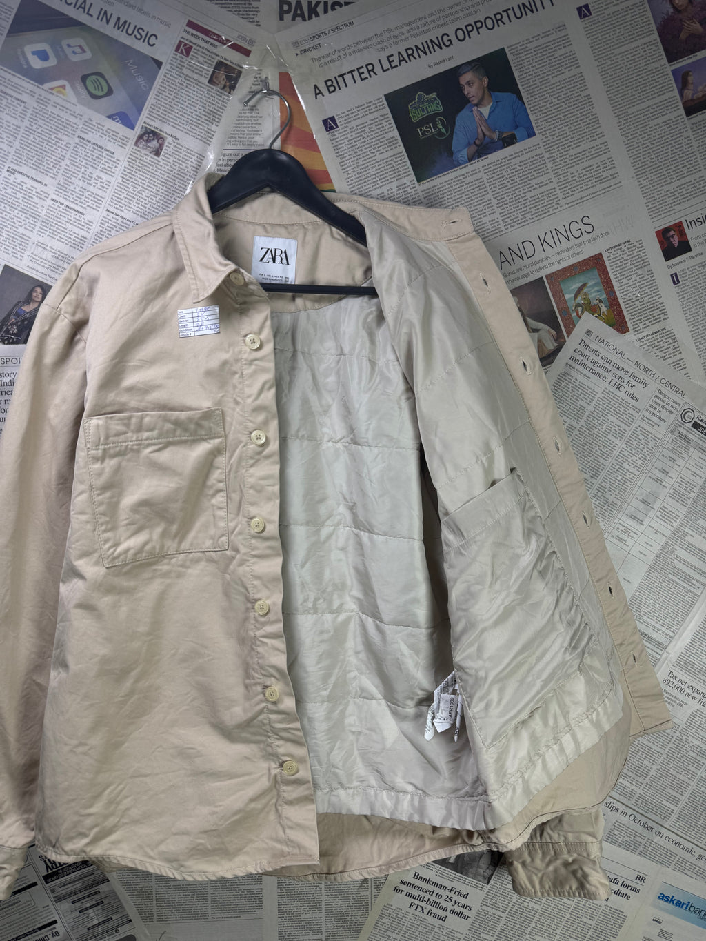 Zara® Large | Chest: 24" | Overshirt | Cotton | 1814 - Genuine Maal