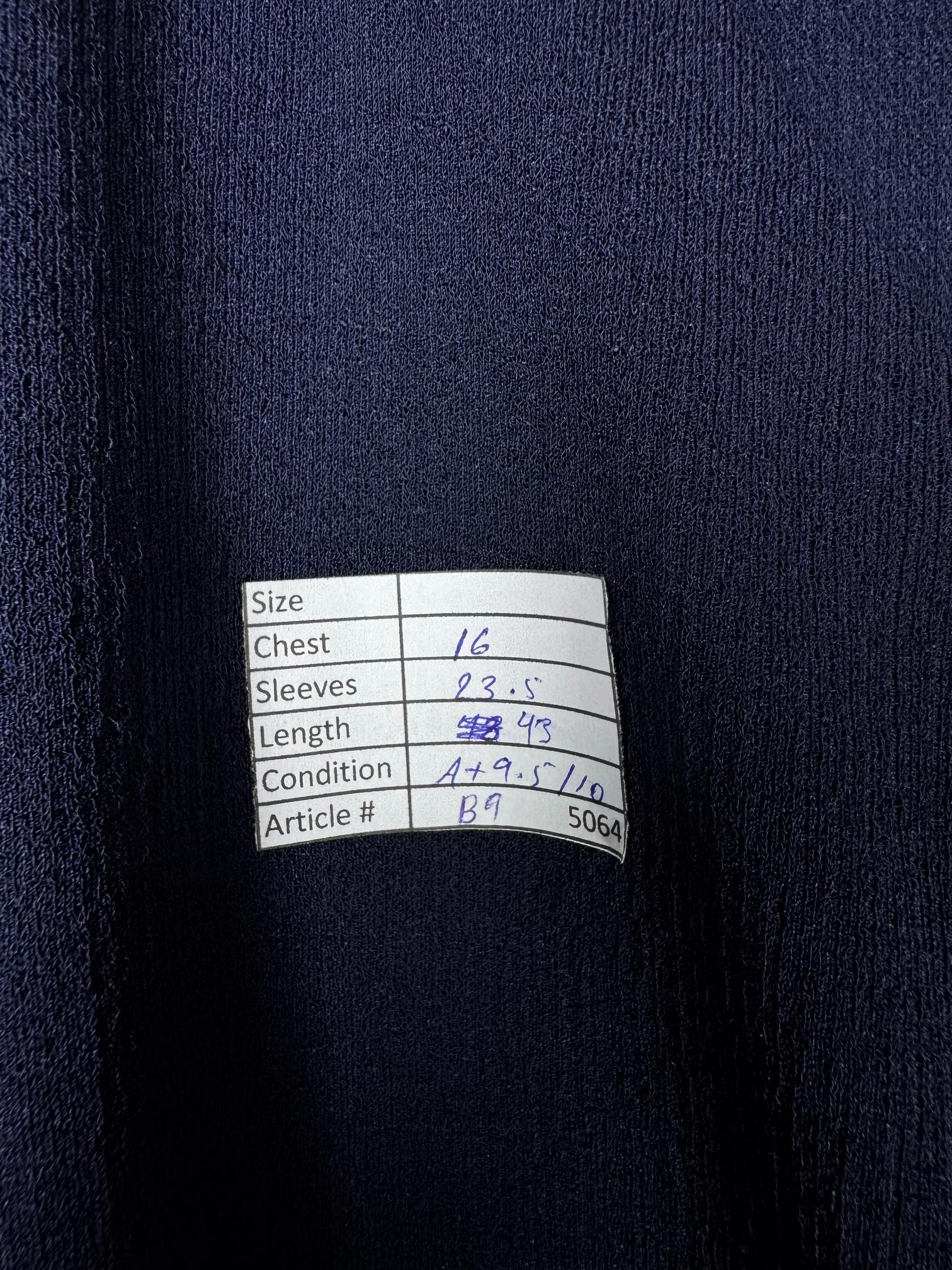 H&M® XS | Bust: 16" | Navy Blue | Midi Dress | B9 - 5064 - Genuine Maal