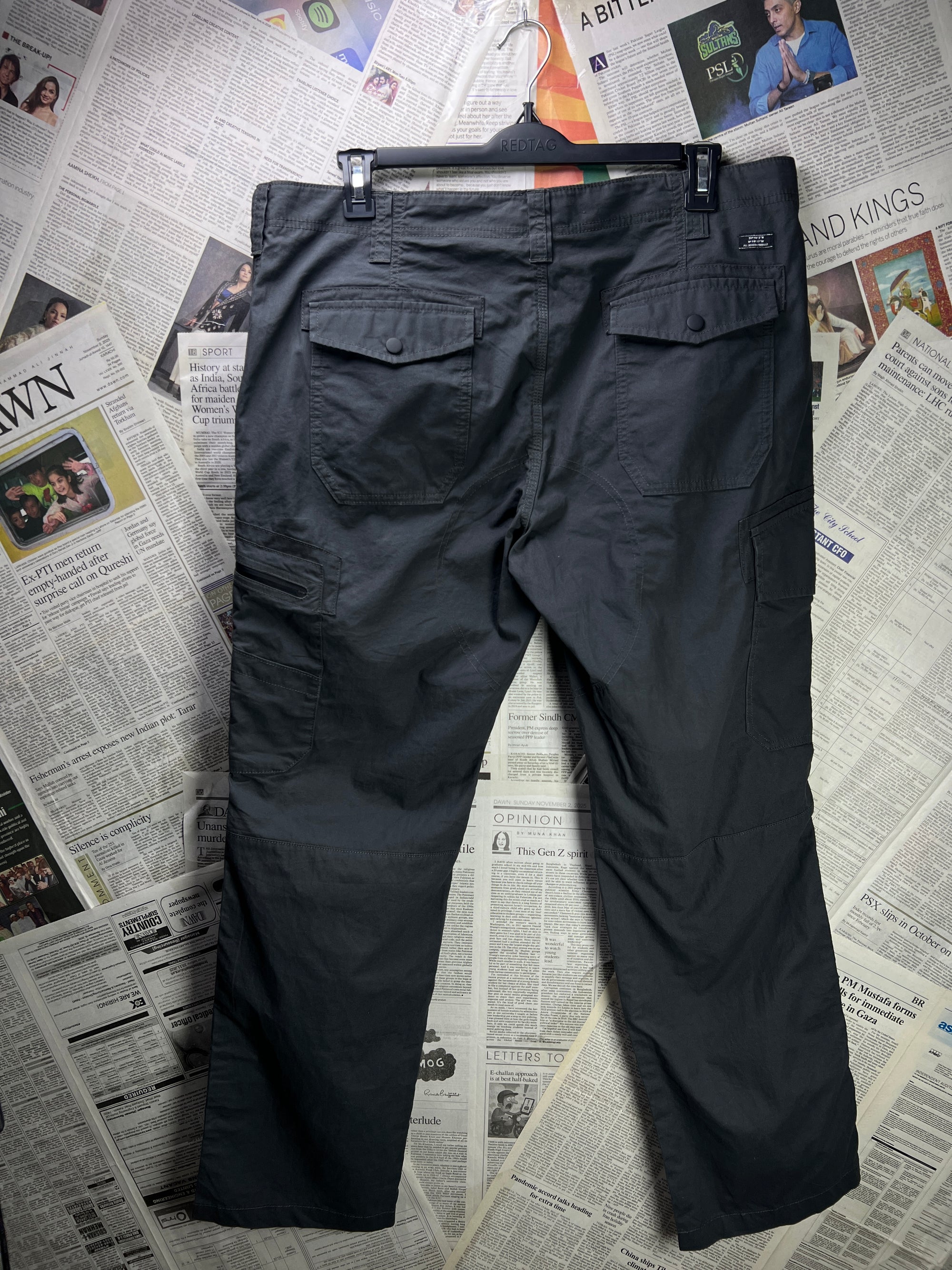 F&F® Waist: 38" to 40" | Grey | Cargo Trouser | 2638 - Genuine Maal