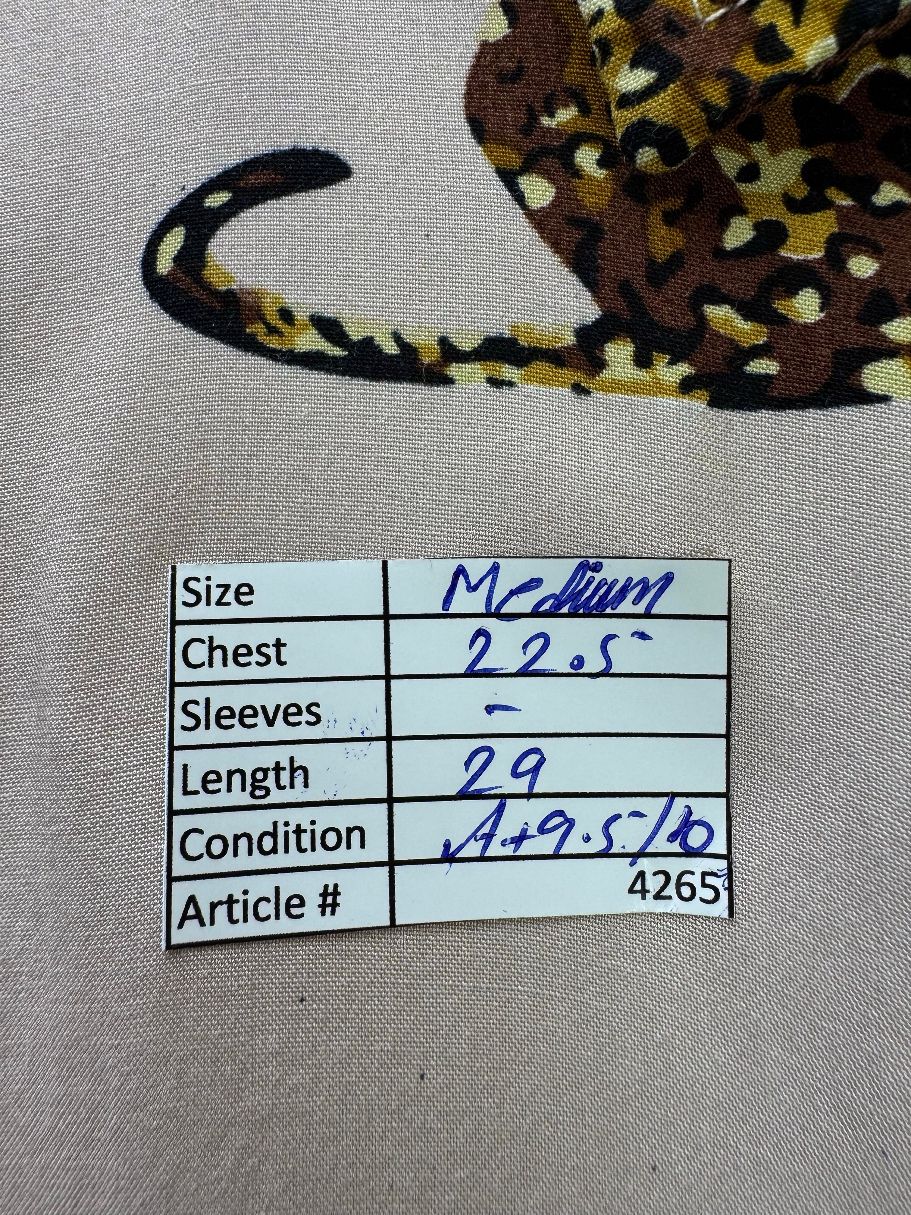 Mr. Owl® Medium | Chest: 22.5" | Brown with Print | Shirt | Rayon | 4265 - Genuine Maal