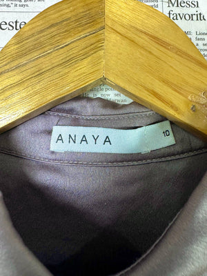 Anaya® Large | Bust: 20" | Satin Purple | Midi Dress | B9 - 5089 - Genuine Maal