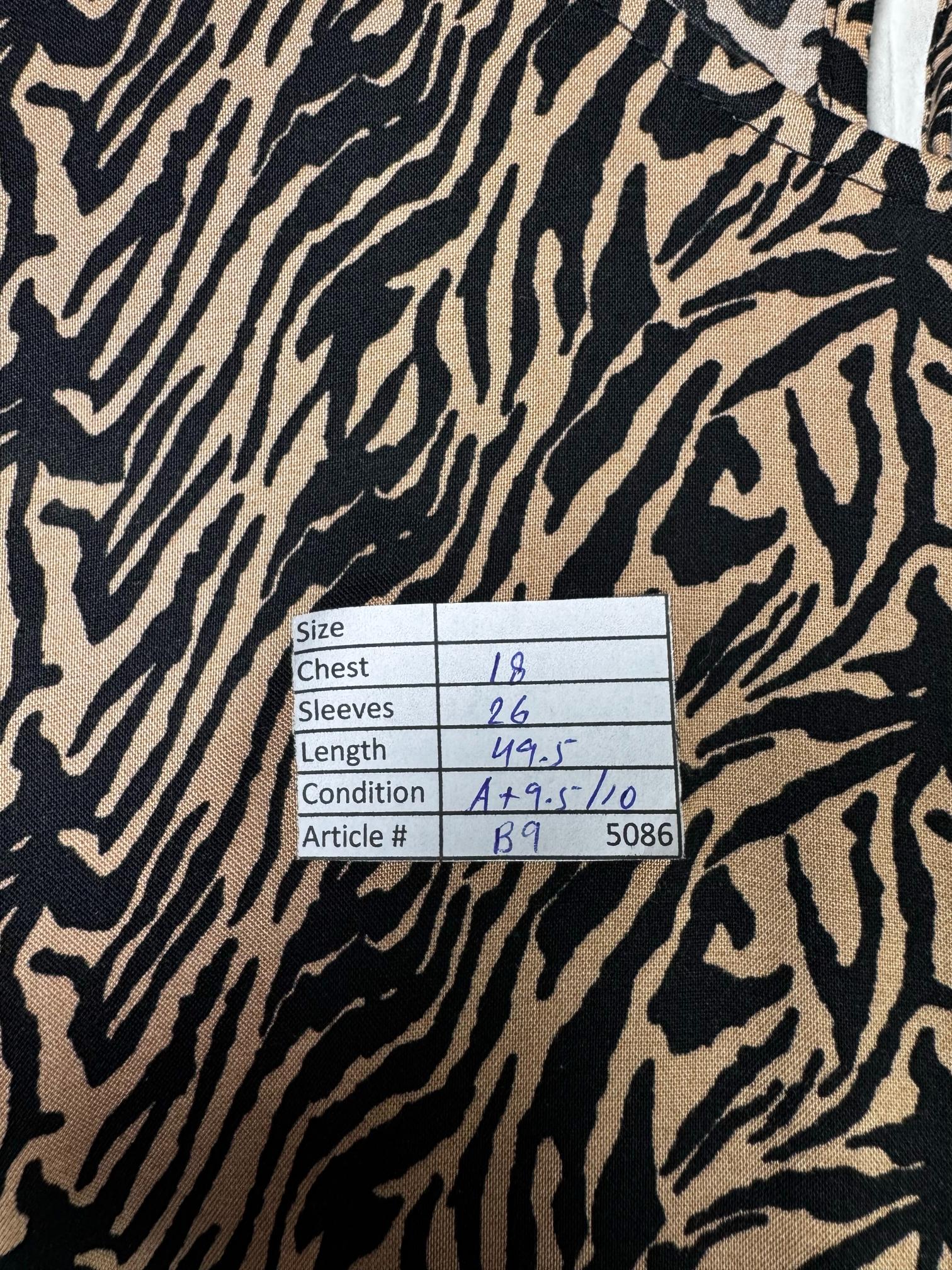 New Look® Small | Bust: 18" | Zebra Print | Maxi Dress | B9 - 5086 - Genuine Maal