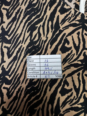 New Look® Small | Bust: 18" | Zebra Print | Maxi Dress | B9 - 5086 - Genuine Maal