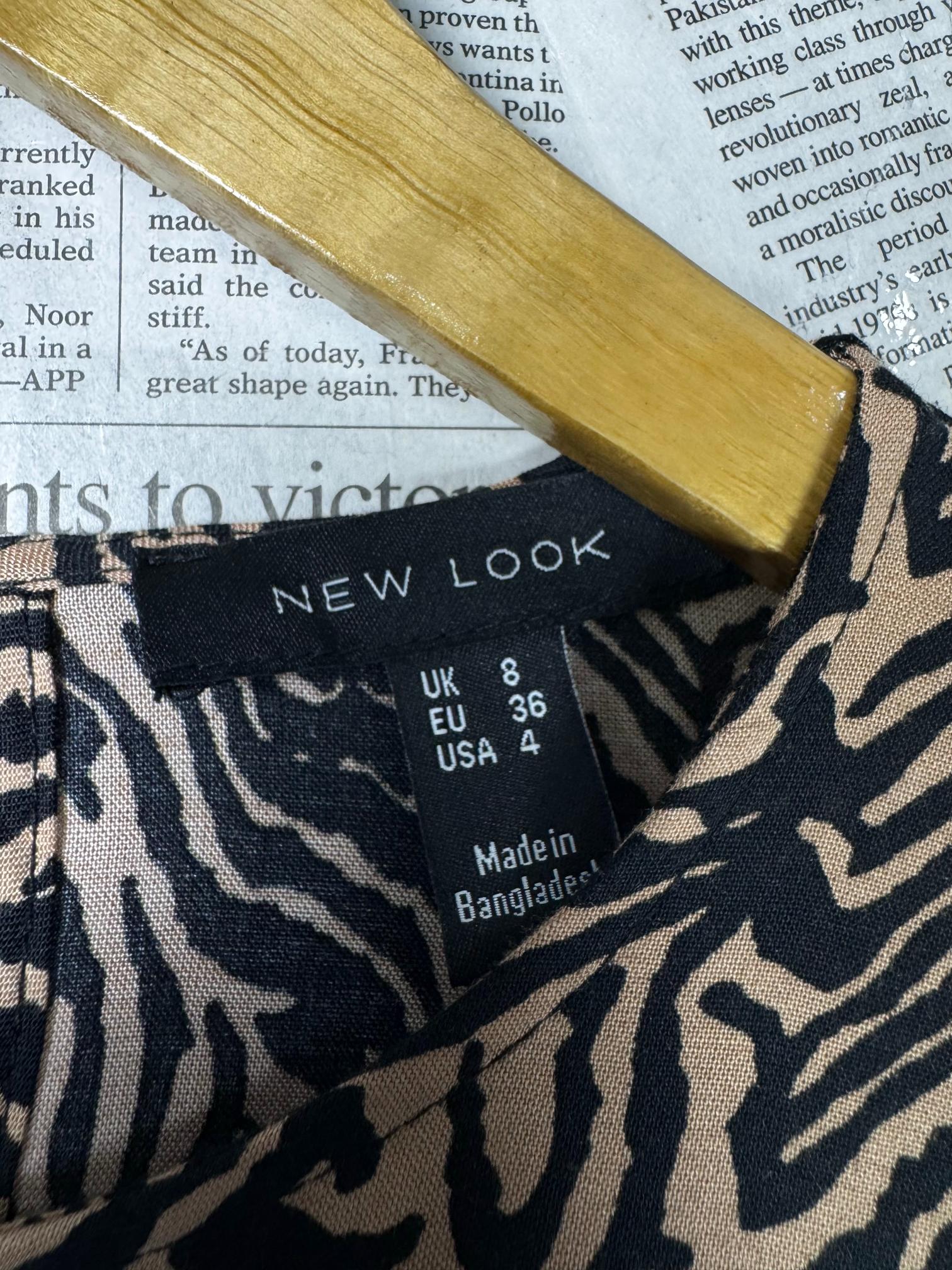New Look® Small | Bust: 18" | Zebra Print | Maxi Dress | B9 - 5086 - Genuine Maal