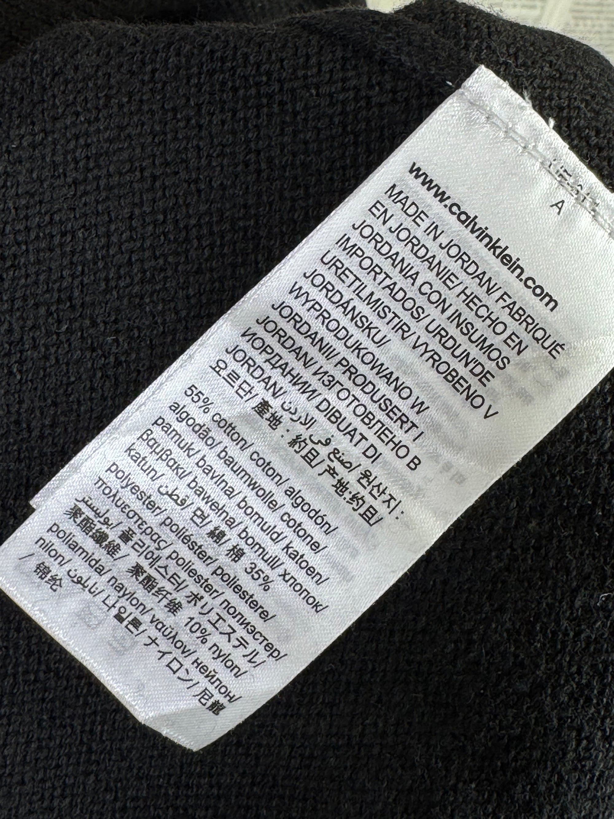 C K® XL | Chest: 25" | Black | Knit Sweater | Cotton - Poly | 2003 - Genuine Maal