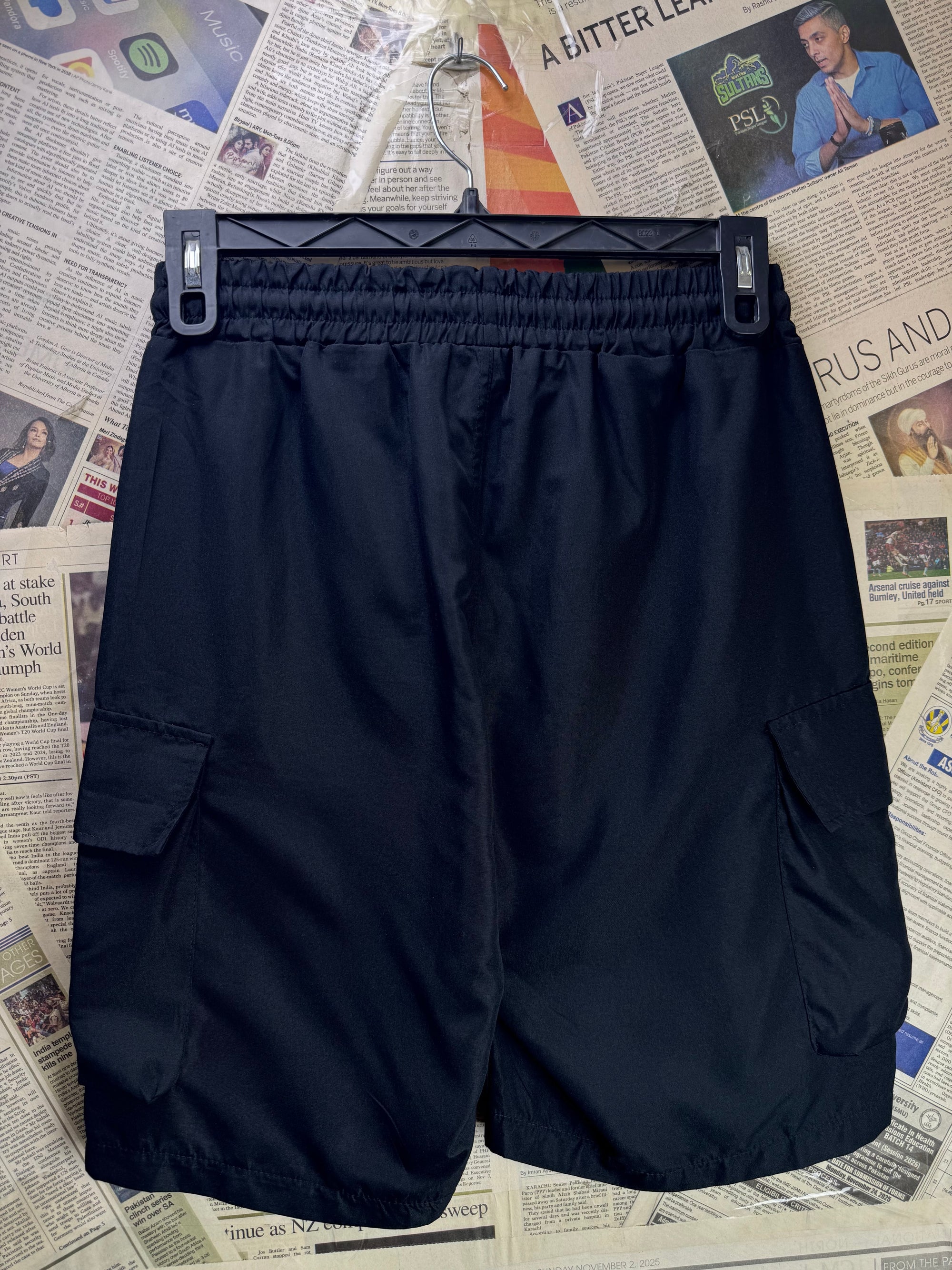 Shein® Waist: 28" to 30" | Black | Shorts | Polyester | 1551 - Genuine Maal